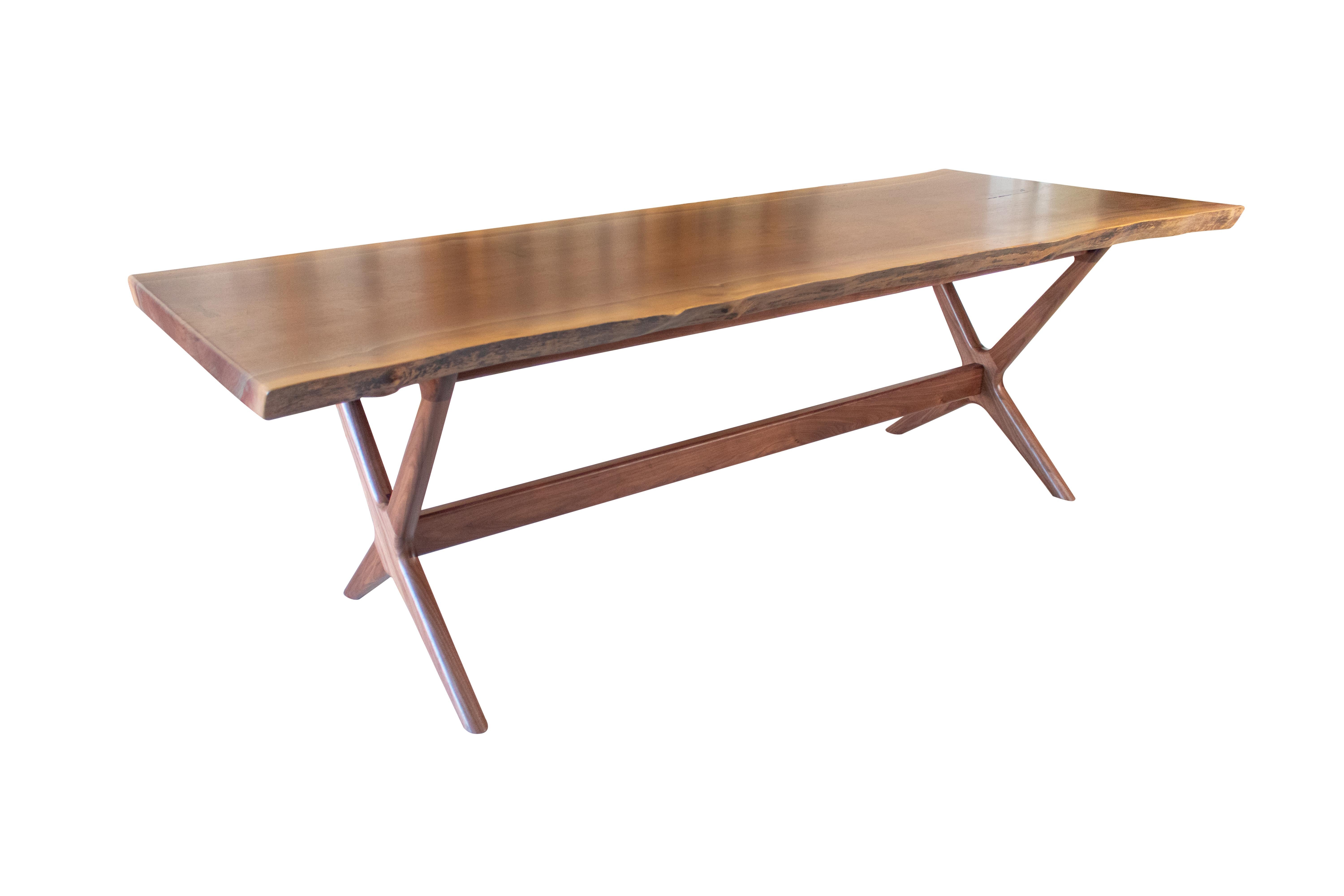 Dining Table in Cherry with Our ‘x’ Base by Boyd & Allister For Sale 7
