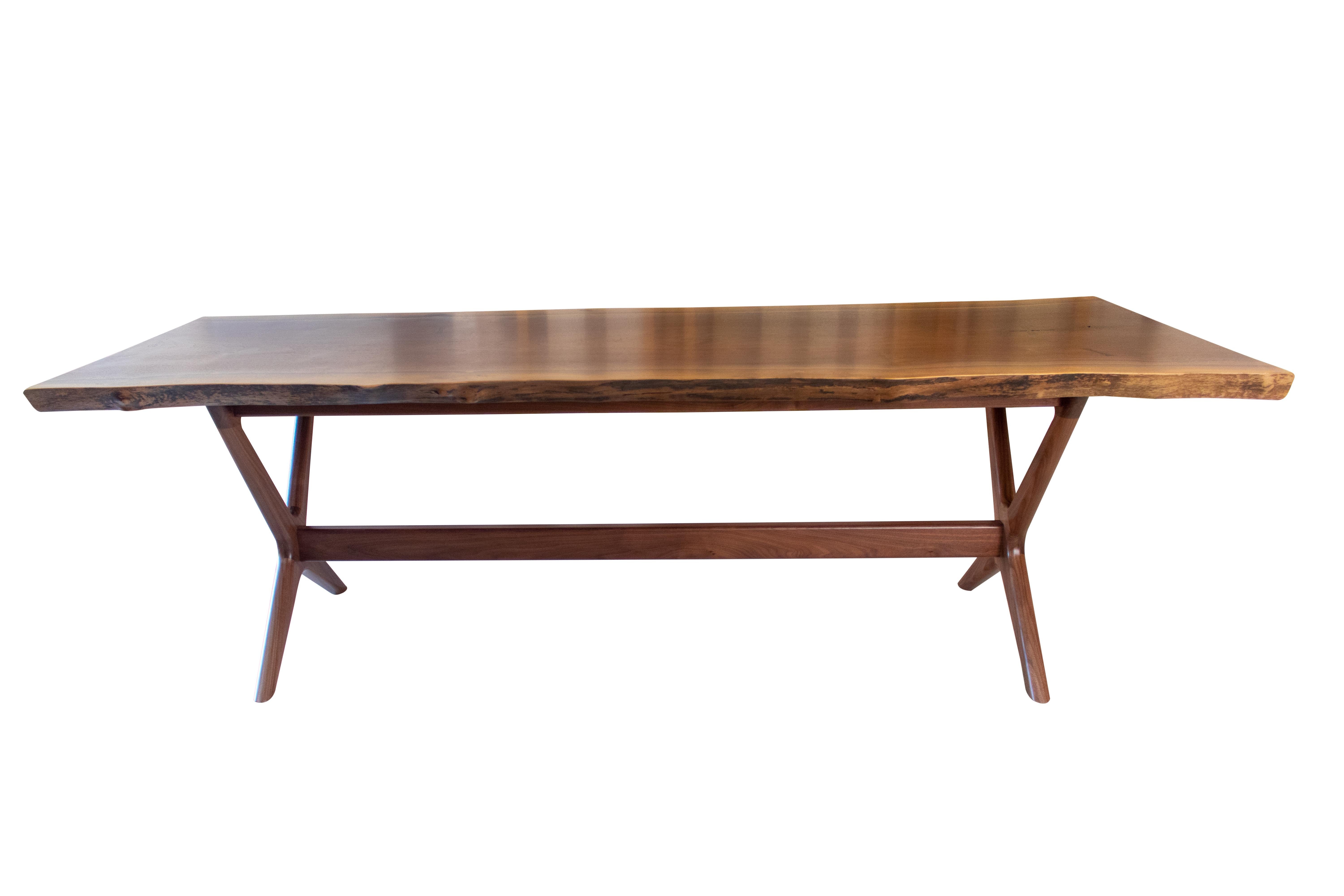 Dining Table in Cherry with Our ‘x’ Base by Boyd & Allister For Sale 8