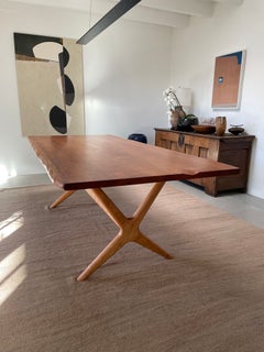 Dining Table in Cherry with Our ‘x’ Base by Boyd & Allister