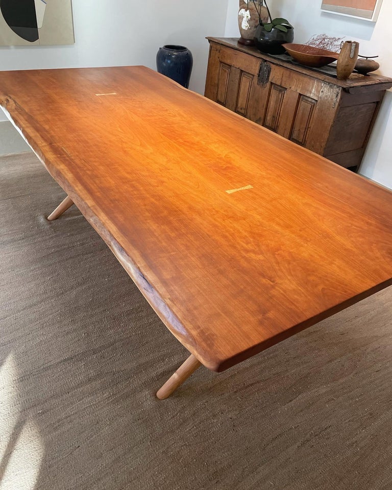 American Dining Table in Cherry with Our ‘x’ Base by Boyd & Allister For Sale