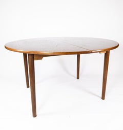 Dining Table Made In Dark Oak, Danish Design From 1960s