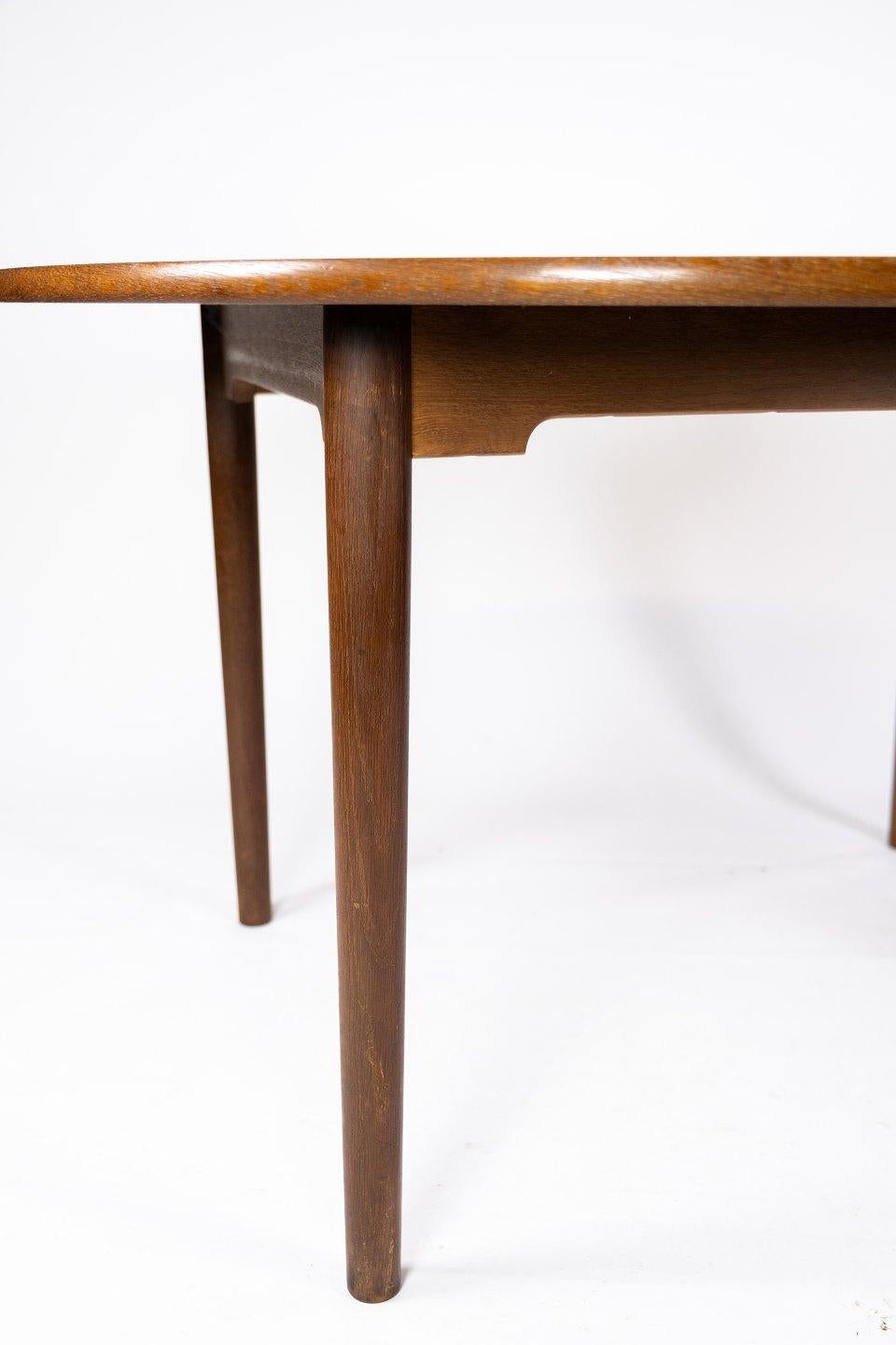 Mid-Century Modern Dining Table Made In Dark Oak, Danish Design From 1960s For Sale