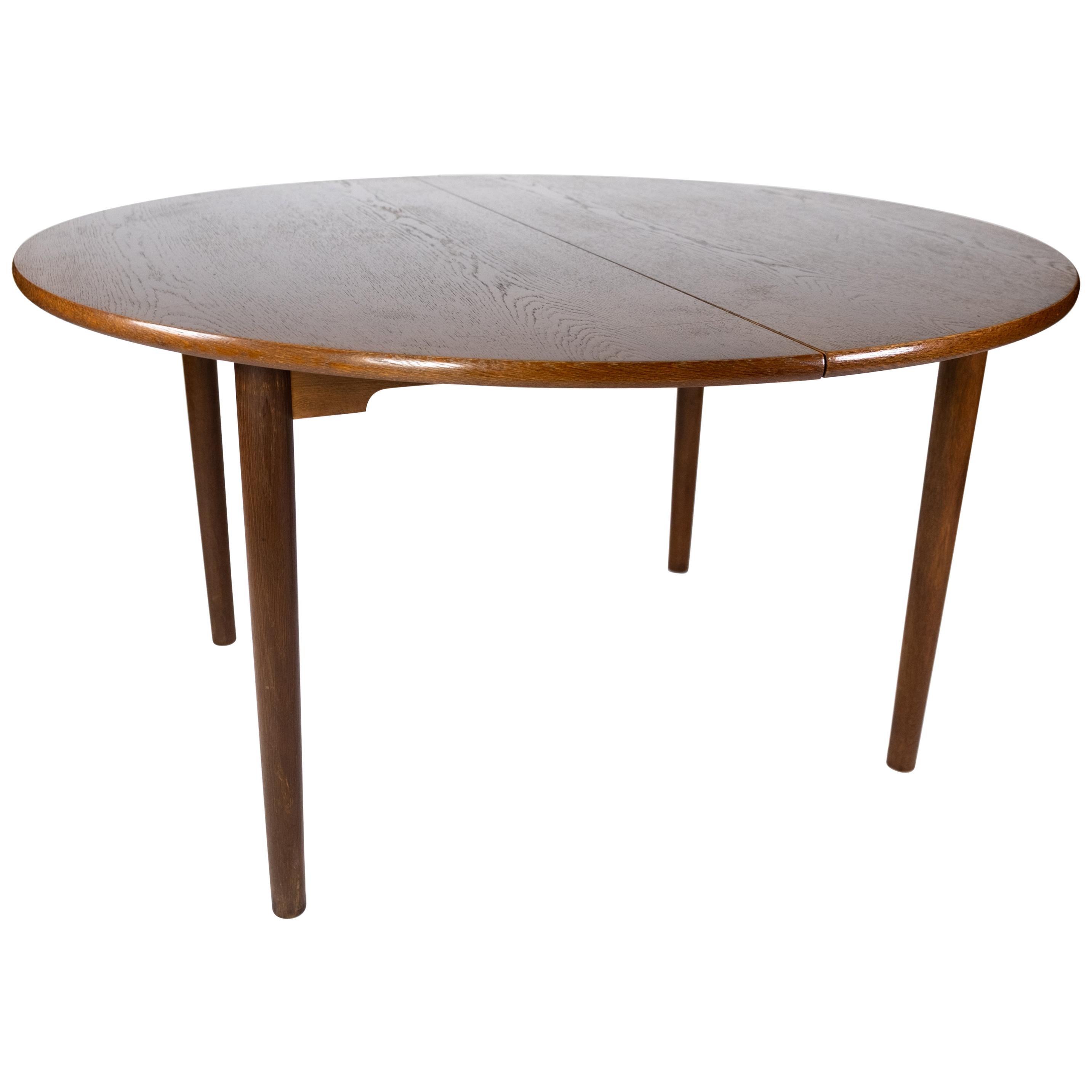 Dining Table Made In Dark Oak, Danish Design From 1960s For Sale