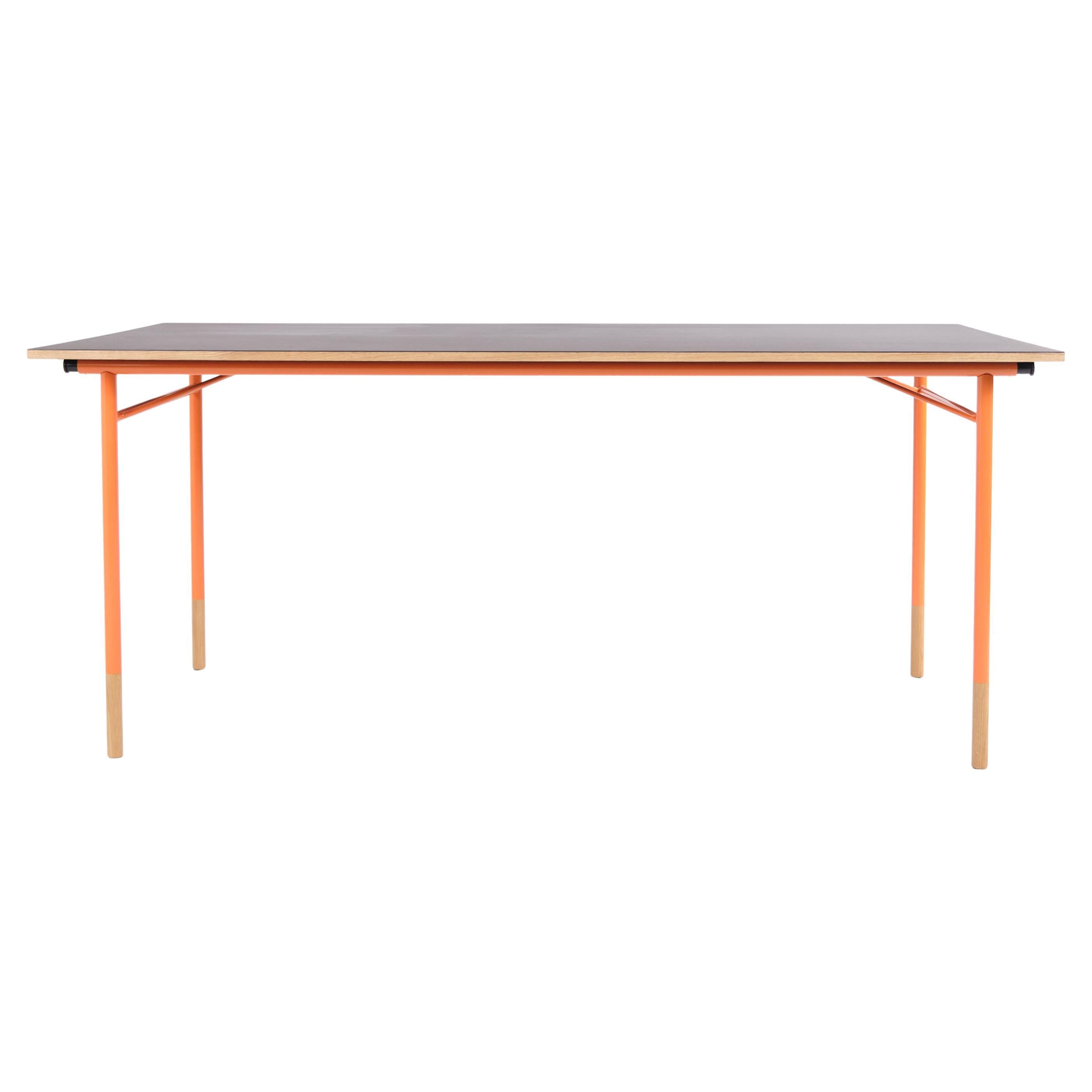 Dining Table in Grey Linoleum Model "Nyhavn" by designer Finn Juhl For Sale