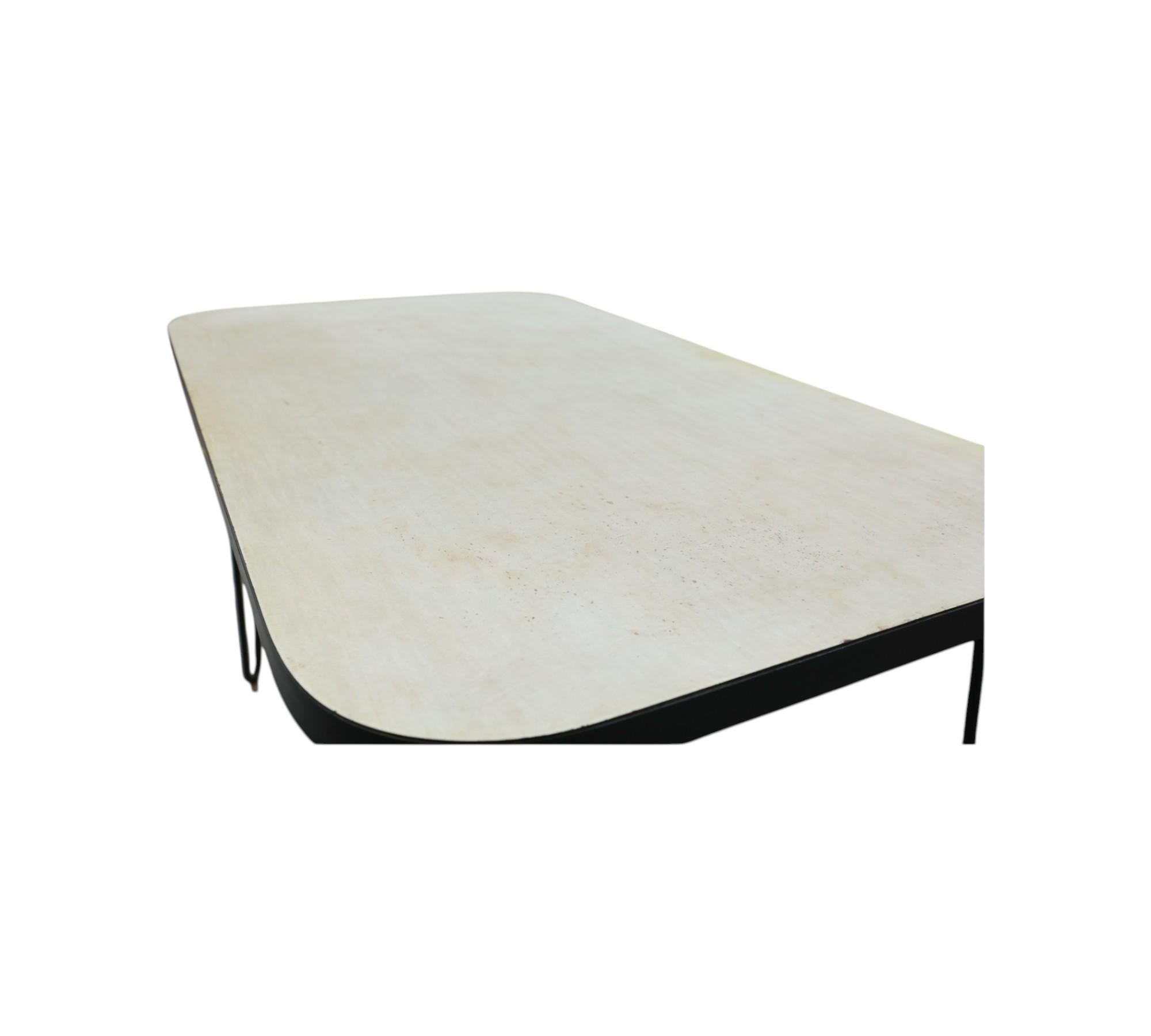 20th Century Dining Table in Hardwood and Iron, att. to Carlo Hauner, c. 1950s For Sale