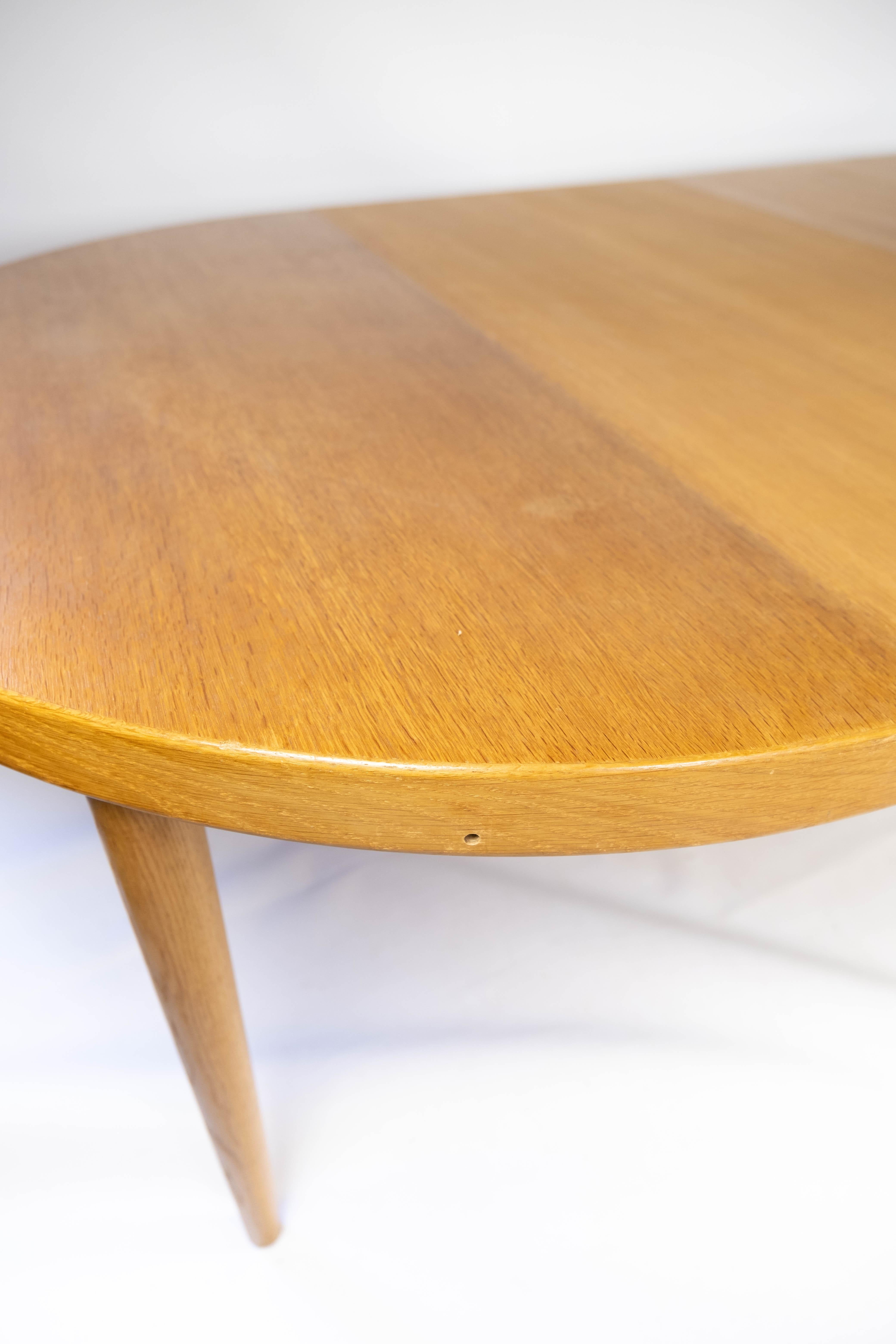 Dining Table Made In Light Wood With Extensions By Omann Junior From 1960s 4