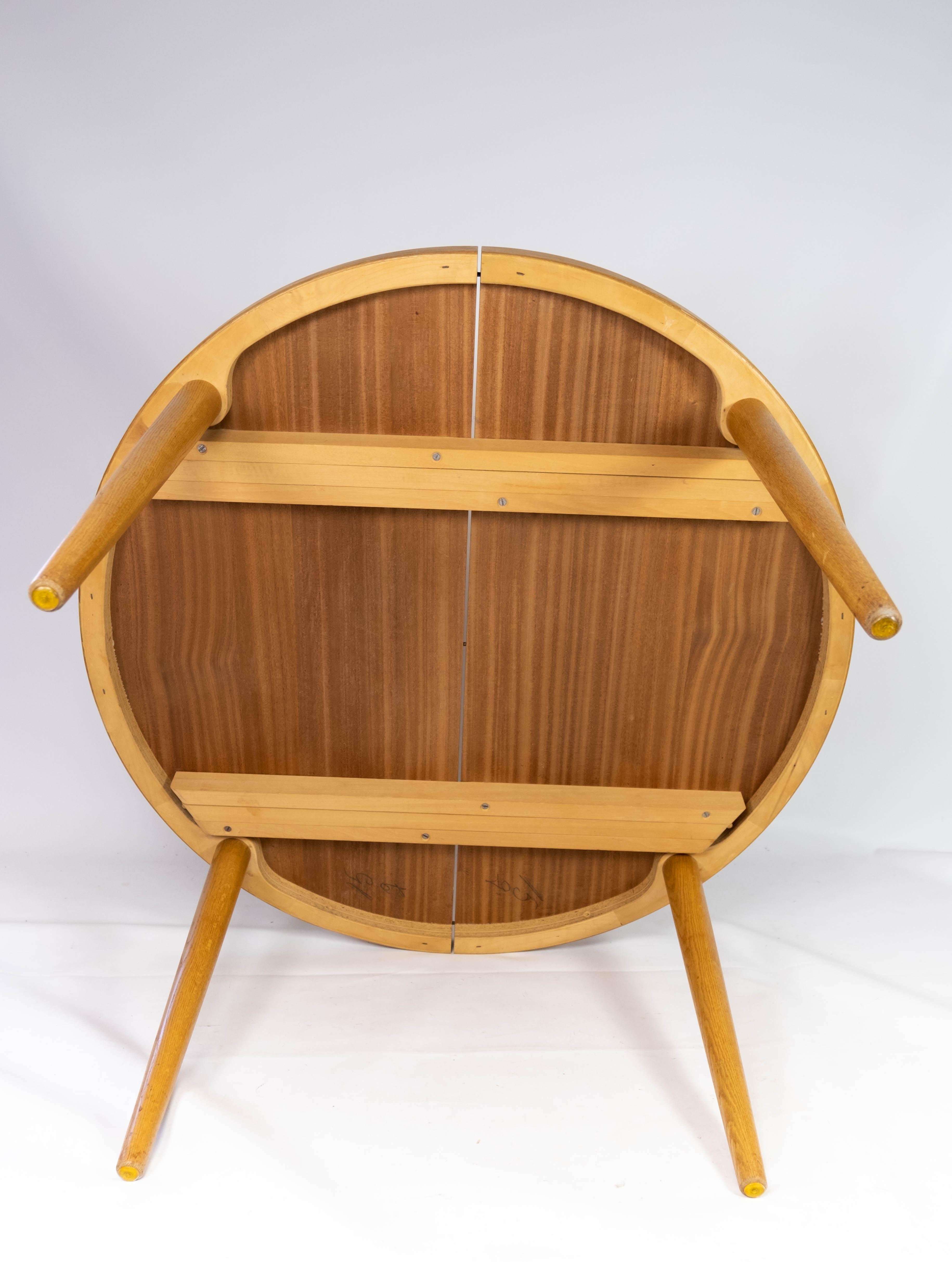 Dining Table Made In Light Wood With Extensions By Omann Junior From 1960s 5
