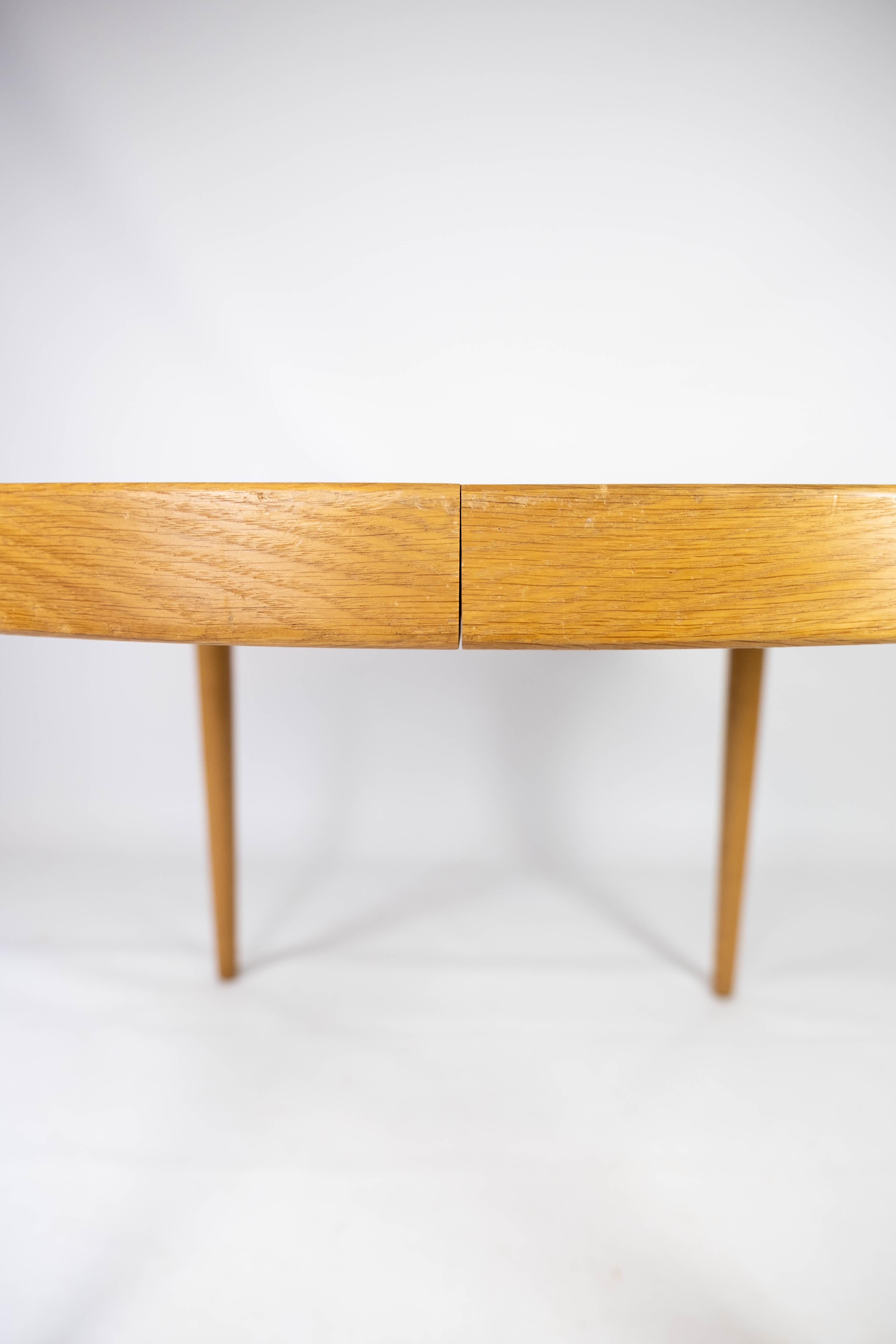 Danish Dining Table Made In Light Wood With Extensions By Omann Junior From 1960s