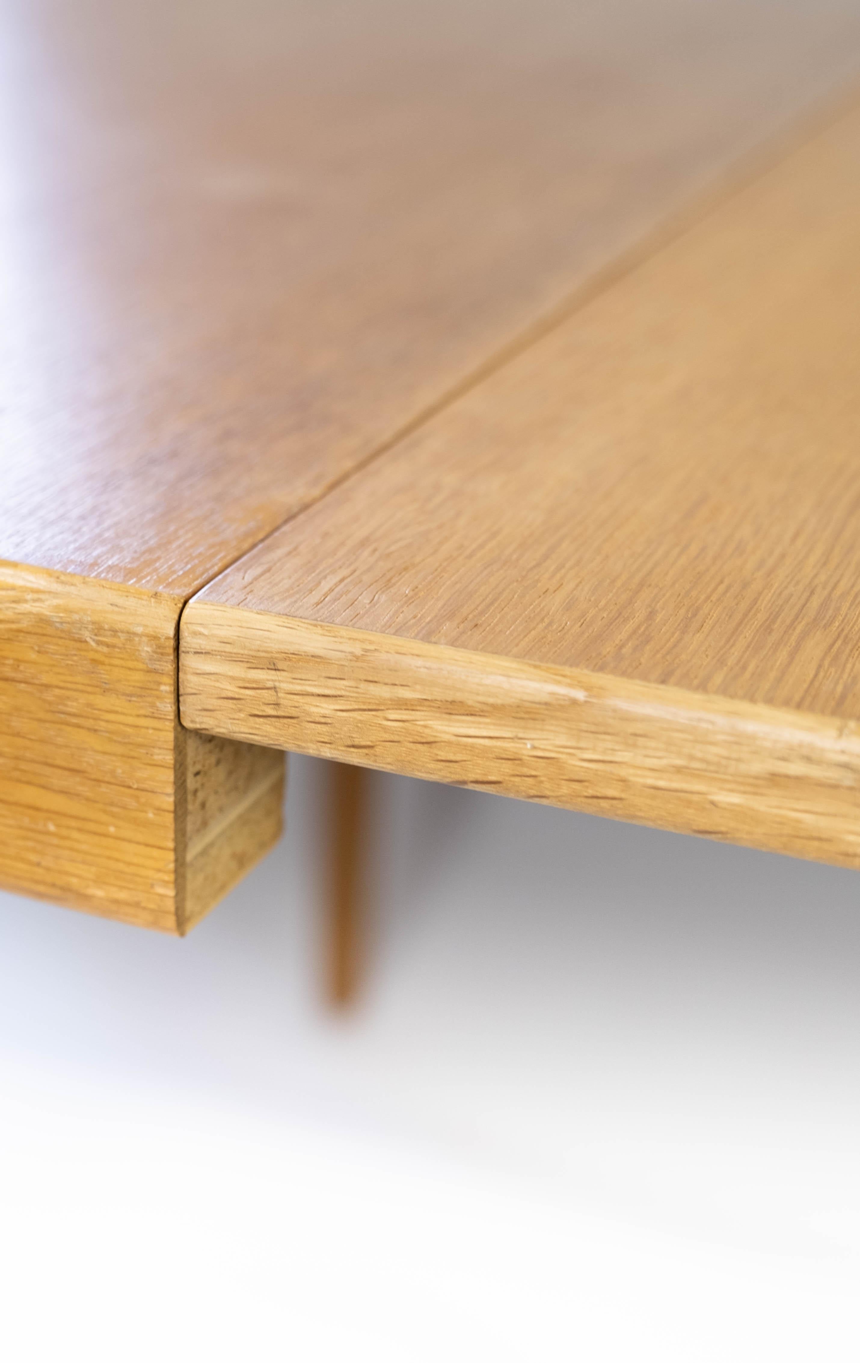Dining Table Made In Light Wood With Extensions By Omann Junior From 1960s 3