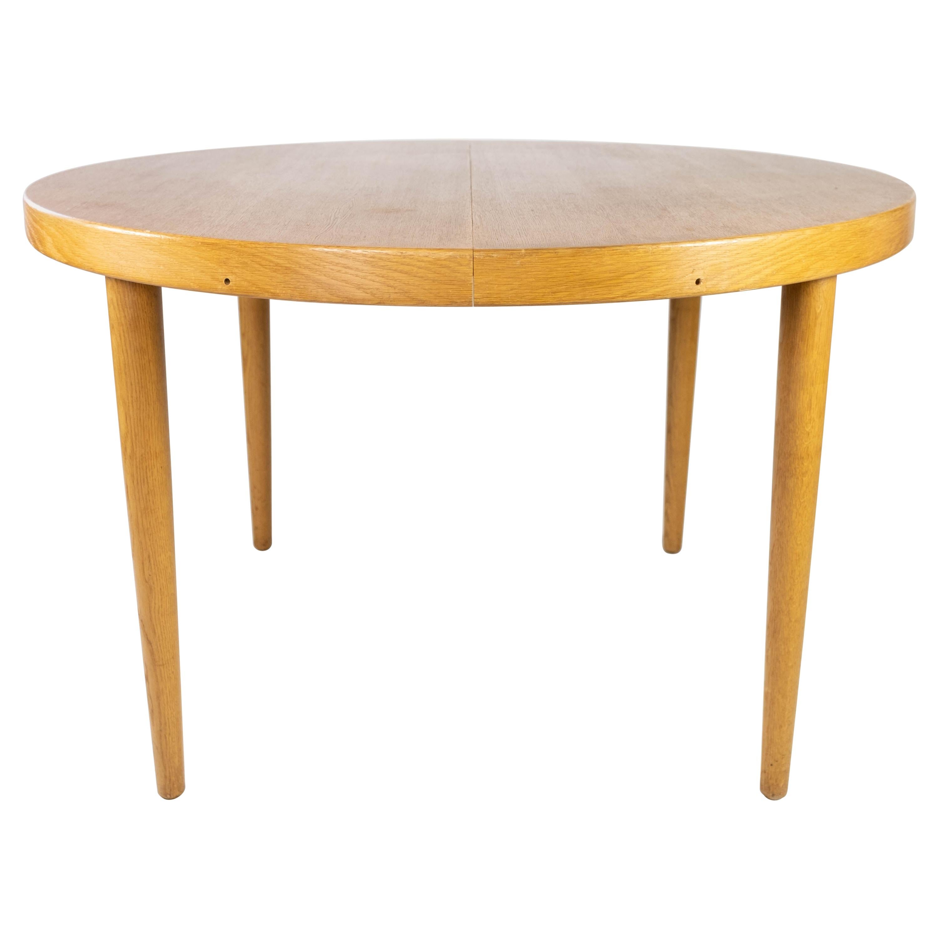 Dining Table in Light Wood with Two Extension Plates, by Omann Junior, 1960s