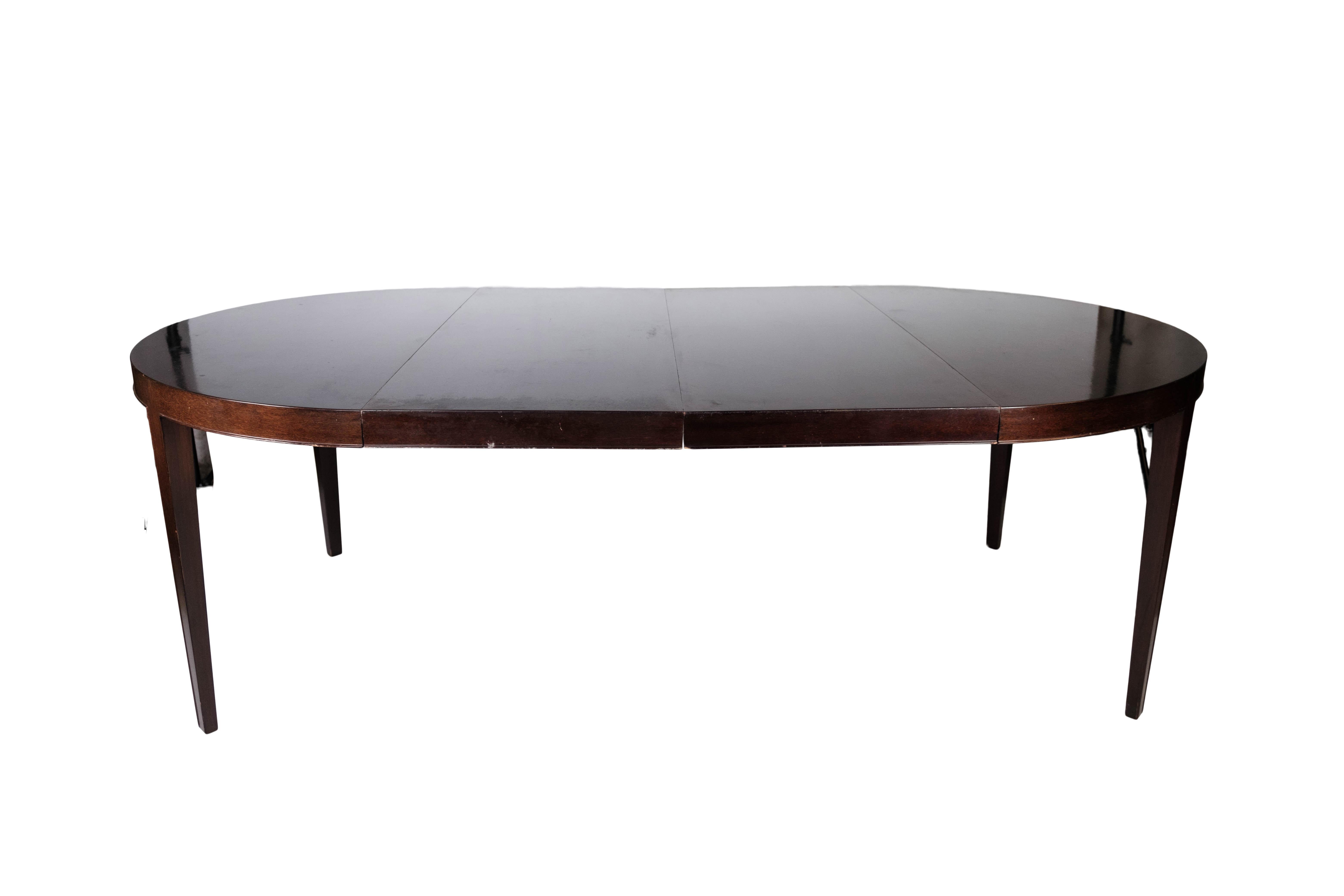 Dining Table in Mahogany, of Danish Design Manufactued by Haslev Furniture, 1960 5
