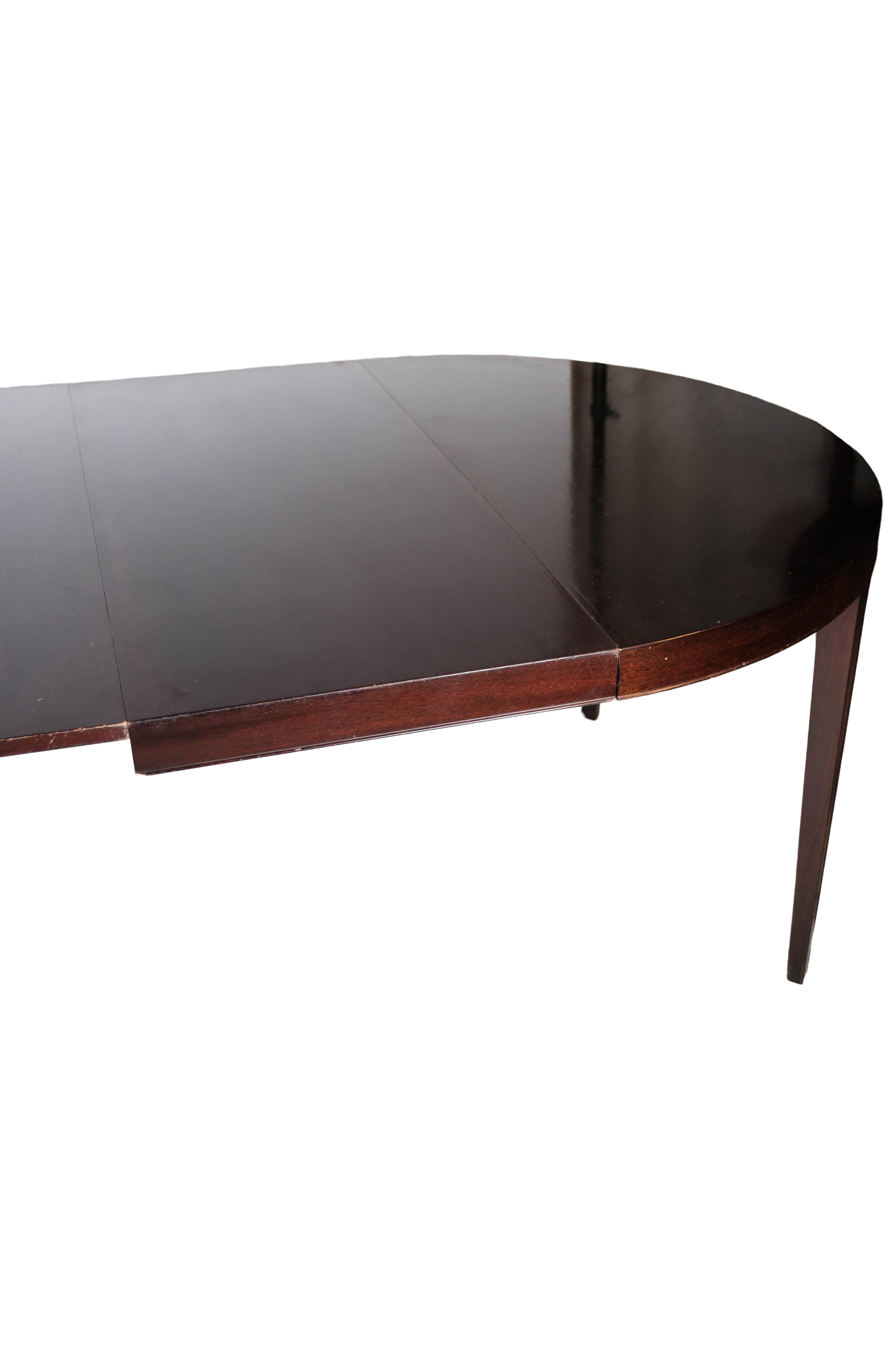 Dining Table in Mahogany, of Danish Design Manufactued by Haslev Furniture, 1960 7