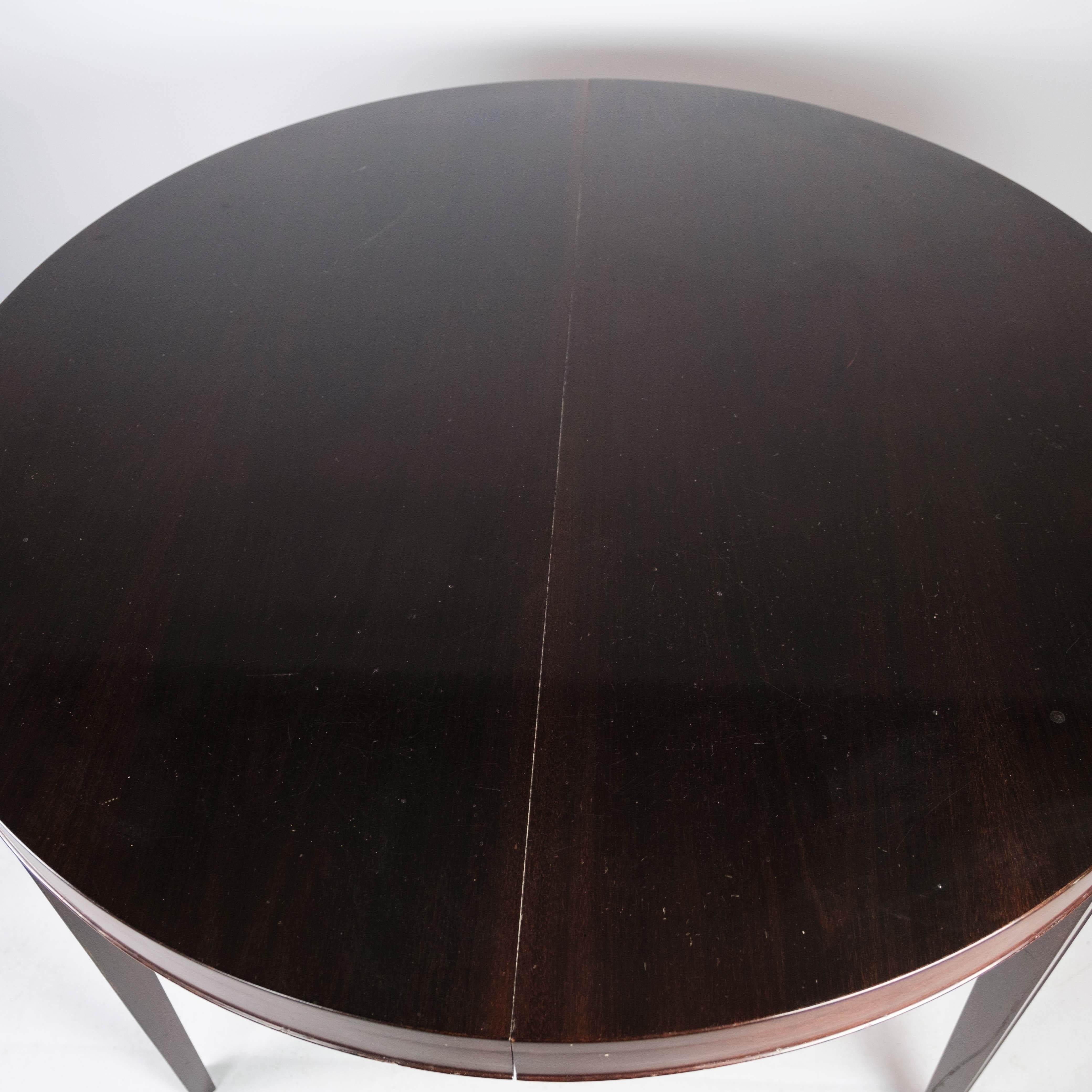 Dining Table in Mahogany, of Danish Design Manufactued by Haslev Furniture, 1960 In Good Condition In Lejre, DK