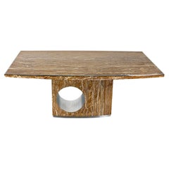 Dining table in marble by Willy Rizzo, Italy - 1960s