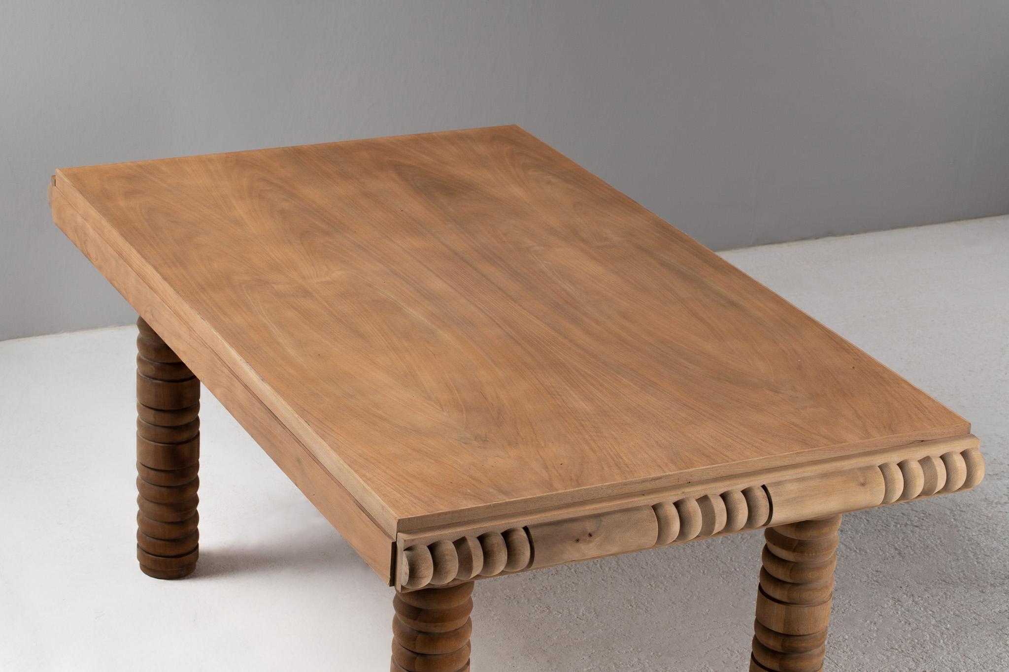 Dining Table in Oak, France, 1950s For Sale 2