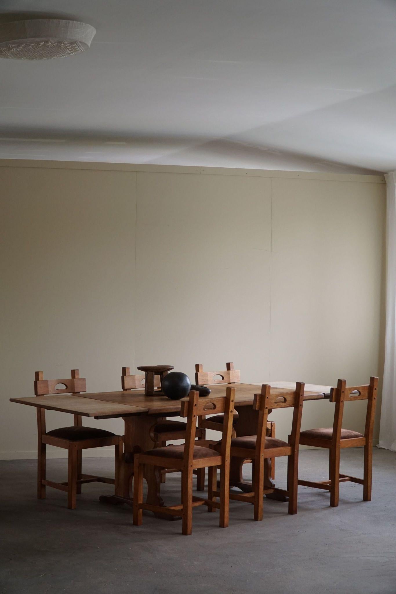 Table de salle à manger en Oak, Henning Kjærnulf, Danish Mid Century Modern, 1960s en vente 4