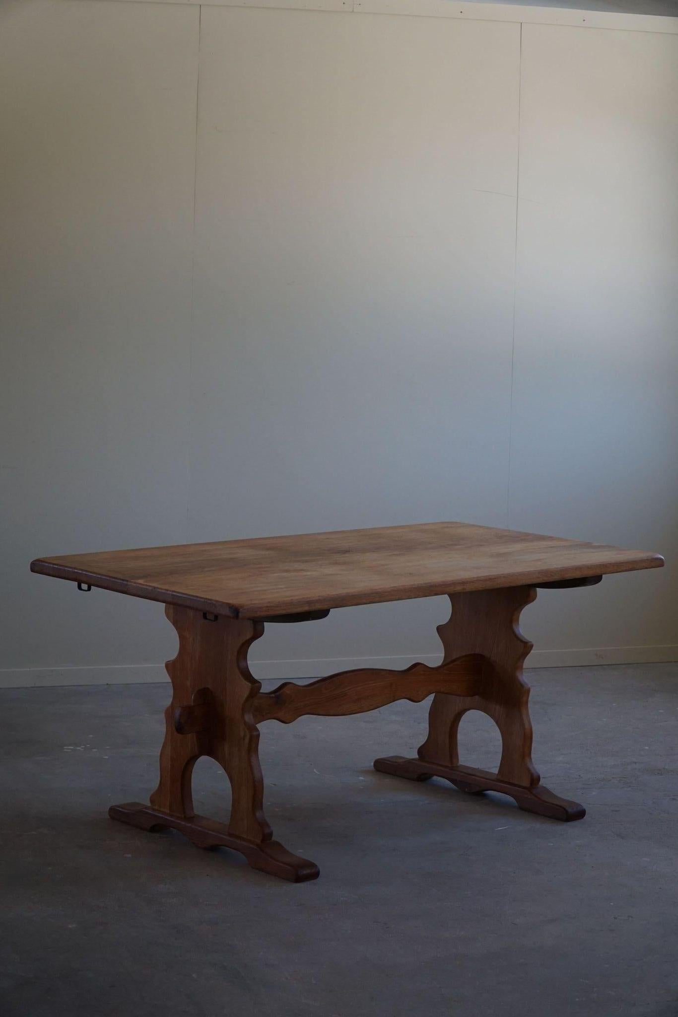 Table de salle à manger en Oak, Henning Kjærnulf, Danish Mid Century Modern, 1960s en vente 7