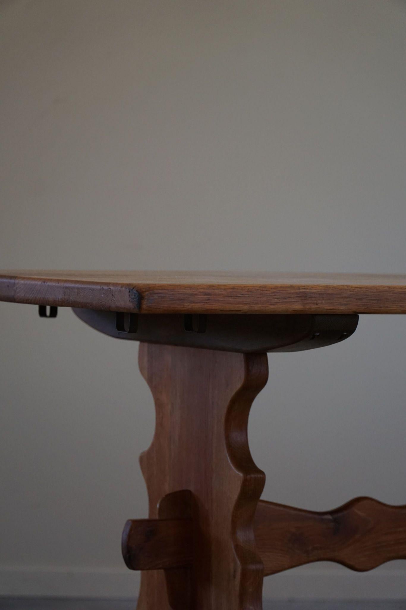 Table de salle à manger en Oak, Henning Kjærnulf, Danish Mid Century Modern, 1960s en vente 10