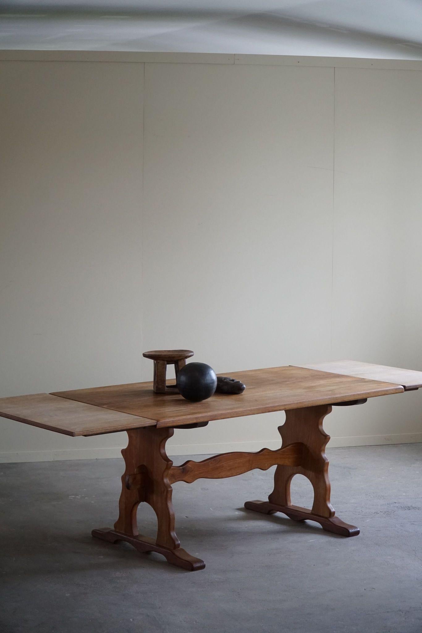 Table de salle à manger en Oak, Henning Kjærnulf, Danish Mid Century Modern, 1960s en vente 11