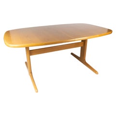 Retro Dining Table in Oak of Danish Design Manufactured by Skovby Furniture Factory