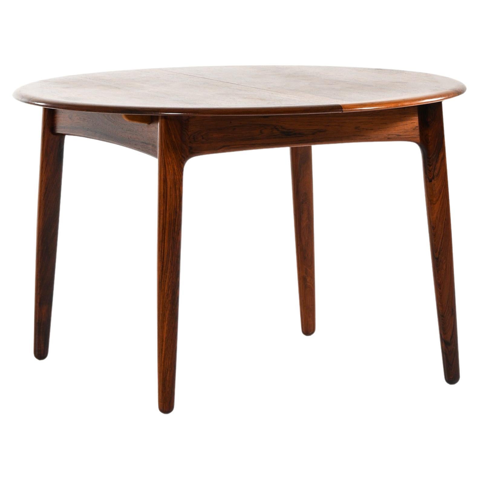 Dining Table in Rosewood and Brass by Svend Aage Madsen, 1960's