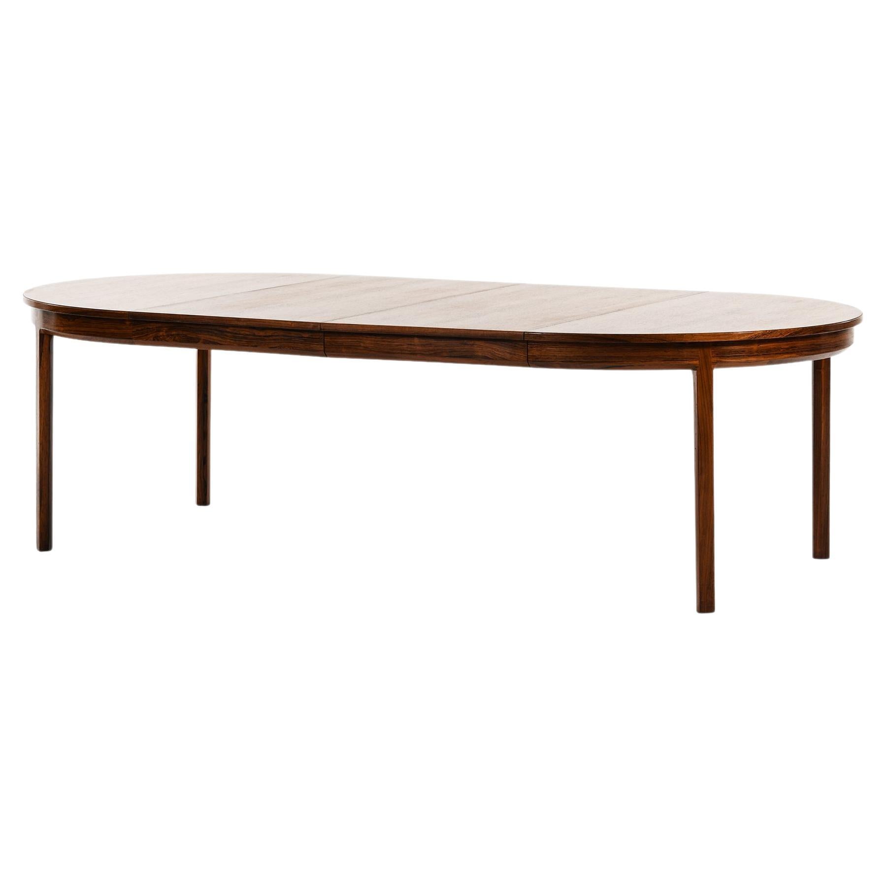 Dining Table in Rosewood by Bernt Petersen, 1960's For Sale