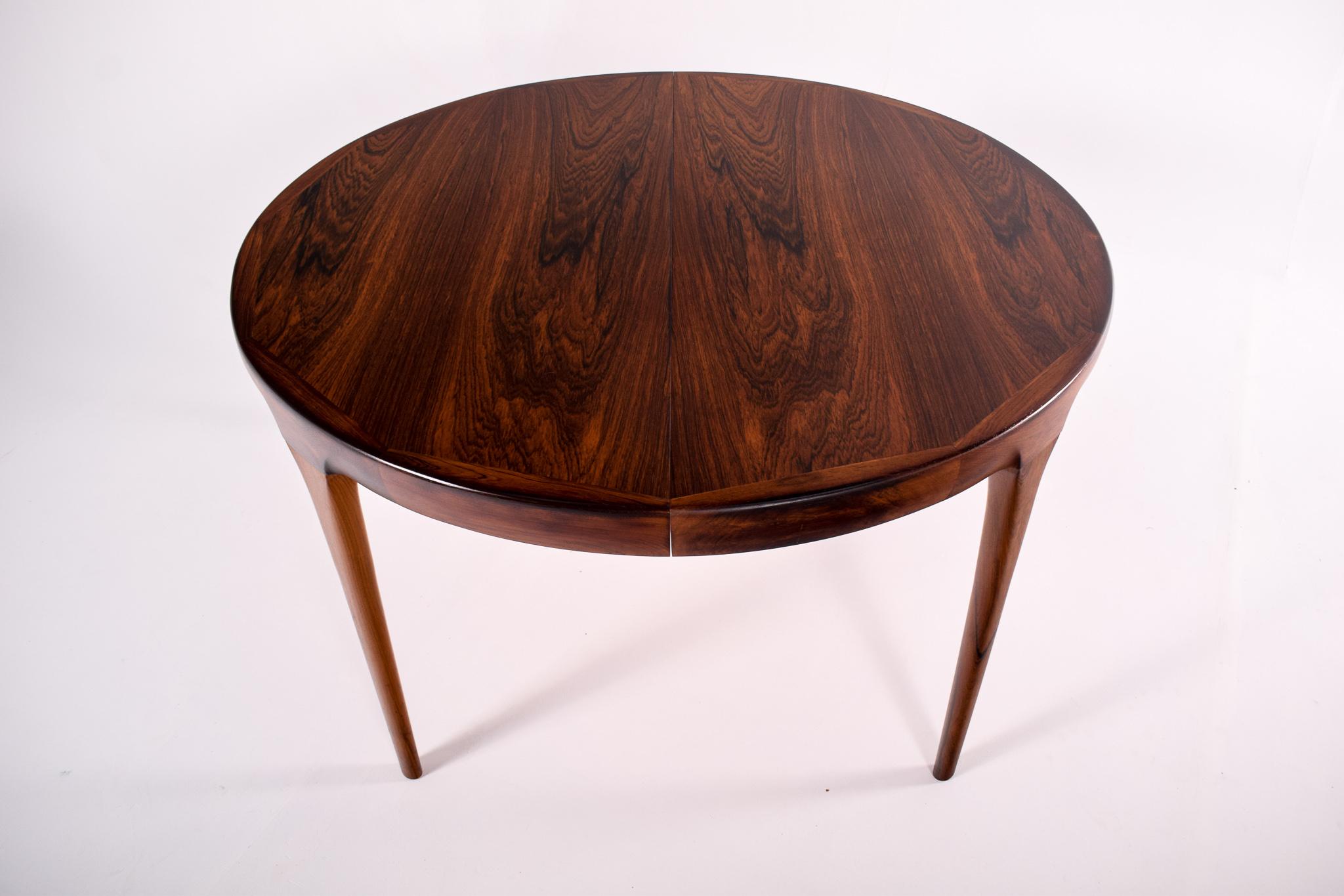 Dining Table in Rosewood by Ib Kofod Larsen for Faarup Mobelfabrik 10