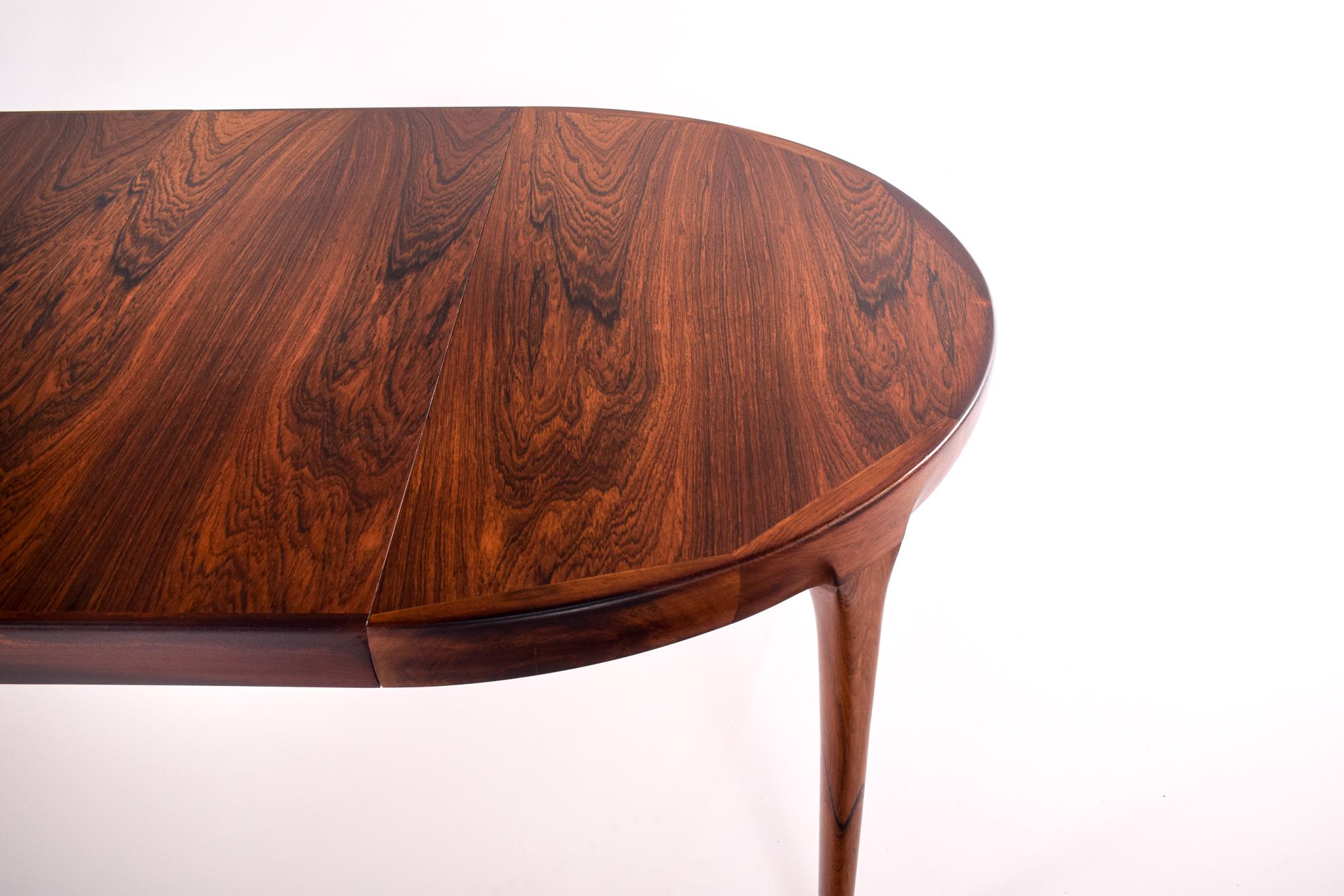 Dining Table in Rosewood by Ib Kofod Larsen for Faarup Mobelfabrik 1