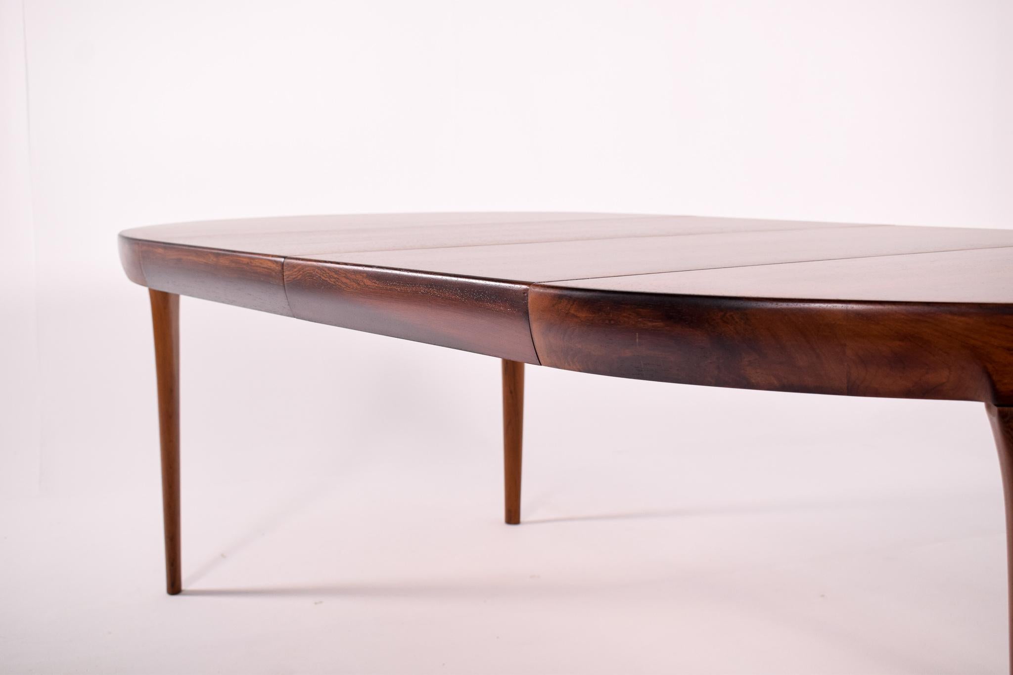 Dining Table in Rosewood by Ib Kofod Larsen for Faarup Mobelfabrik 3