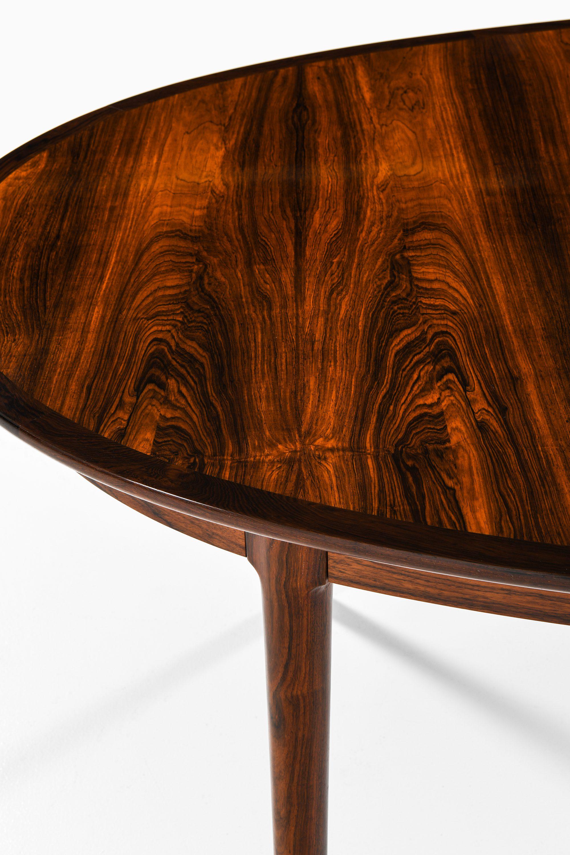 Bois de rose Table de salle à manger en bois de rose par Torbjørn Afdal, années 1960 en vente
