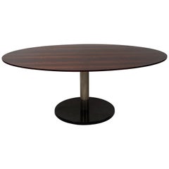 Retro Oval Dining Table in Rosewood, Belgium by Alfred Hendrickx