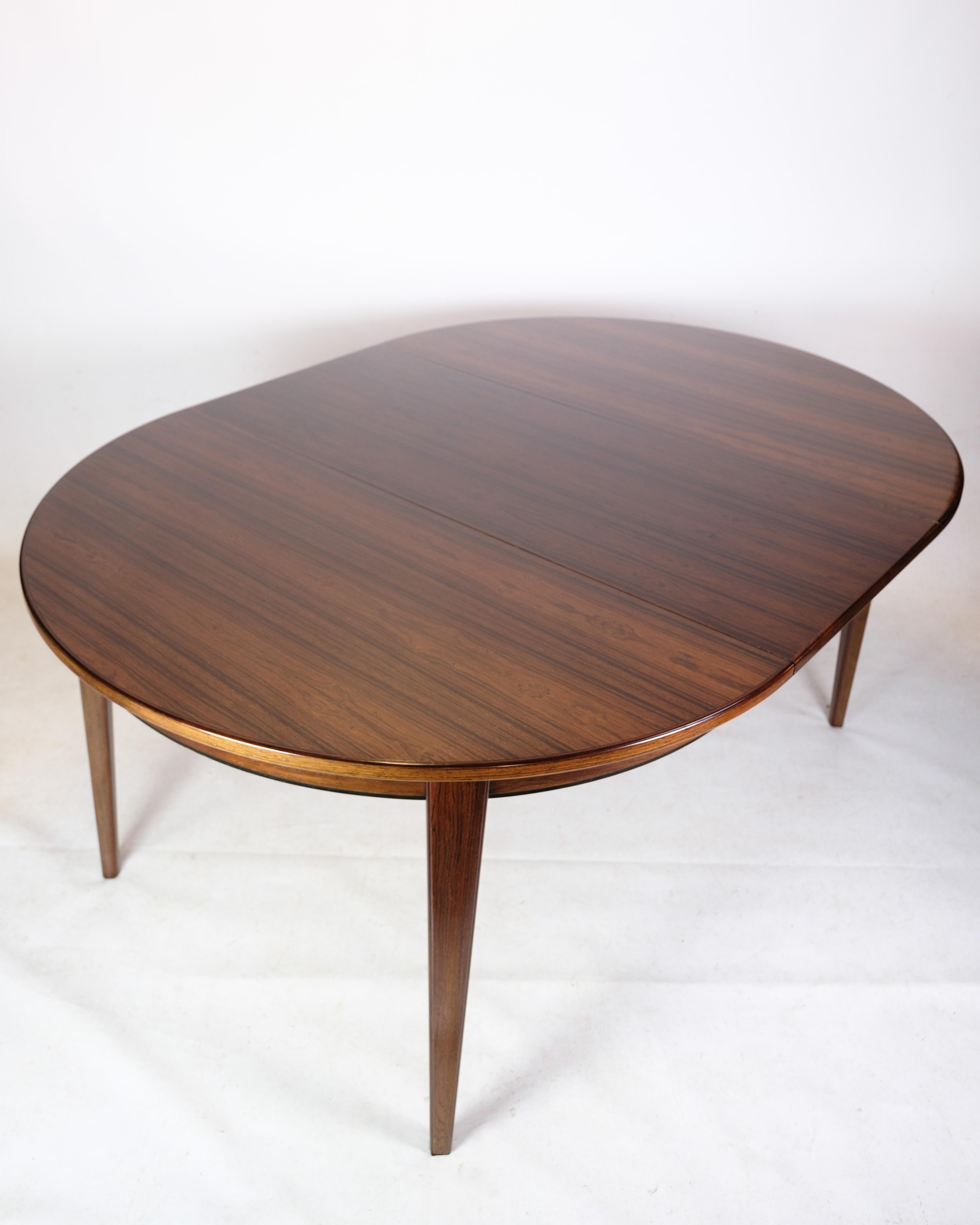 Danish Dining Table in Rosewood Model 55 By Omann Junior From 1960's For Sale