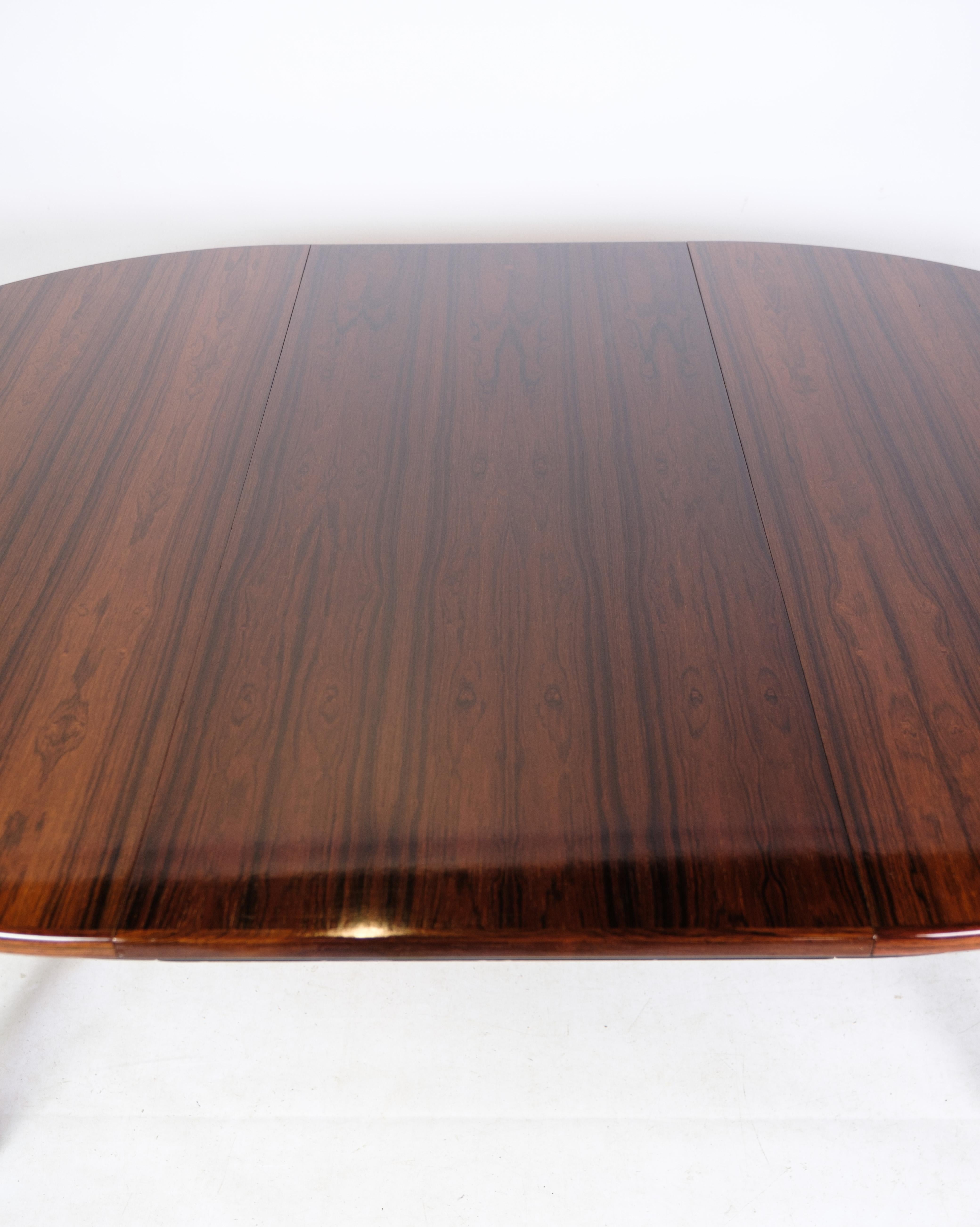Mid-20th Century Dining Table in Rosewood Model 55 By Omann Junior From 1960's For Sale