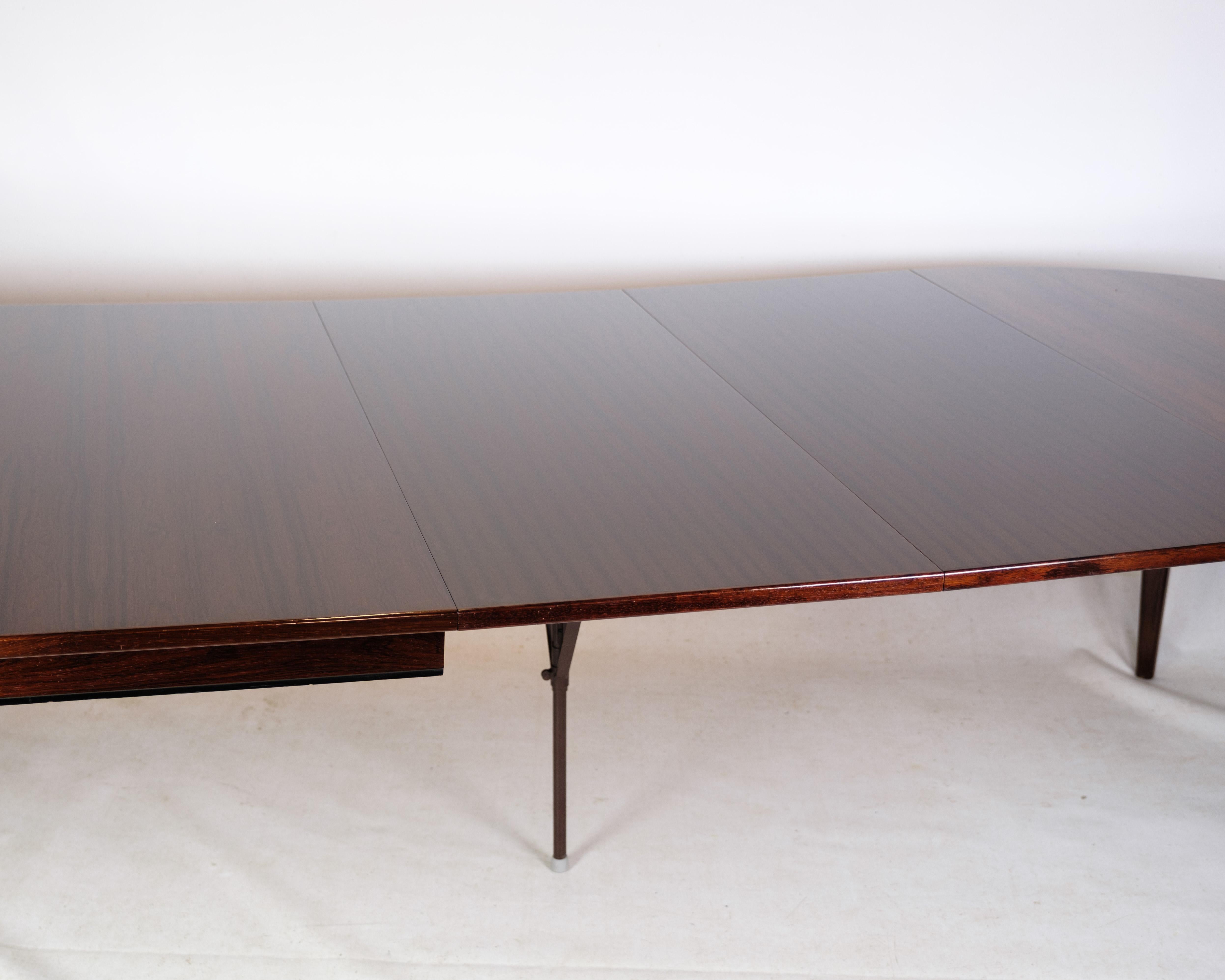 Dining Table in Rosewood Model 55 By Omann Junior From 1960's For Sale 2
