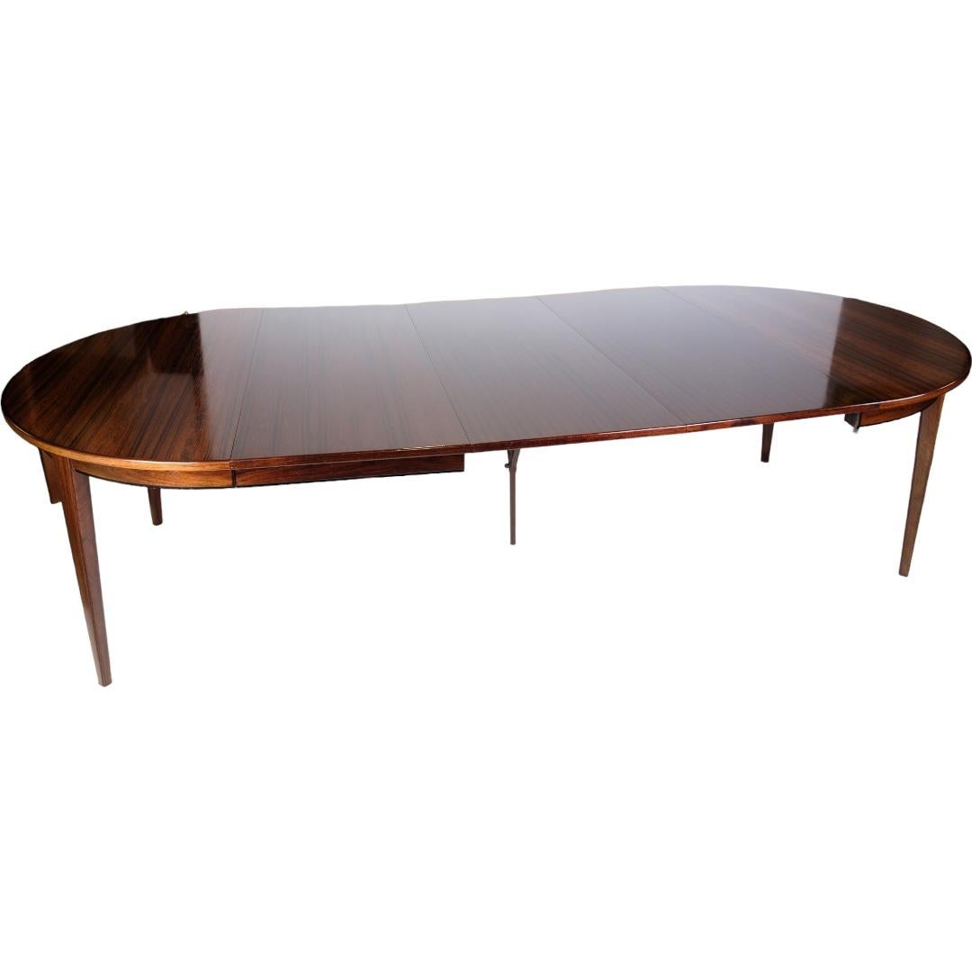 Dining Table in Rosewood Model 55 By Omann Junior From 1960's For Sale 3