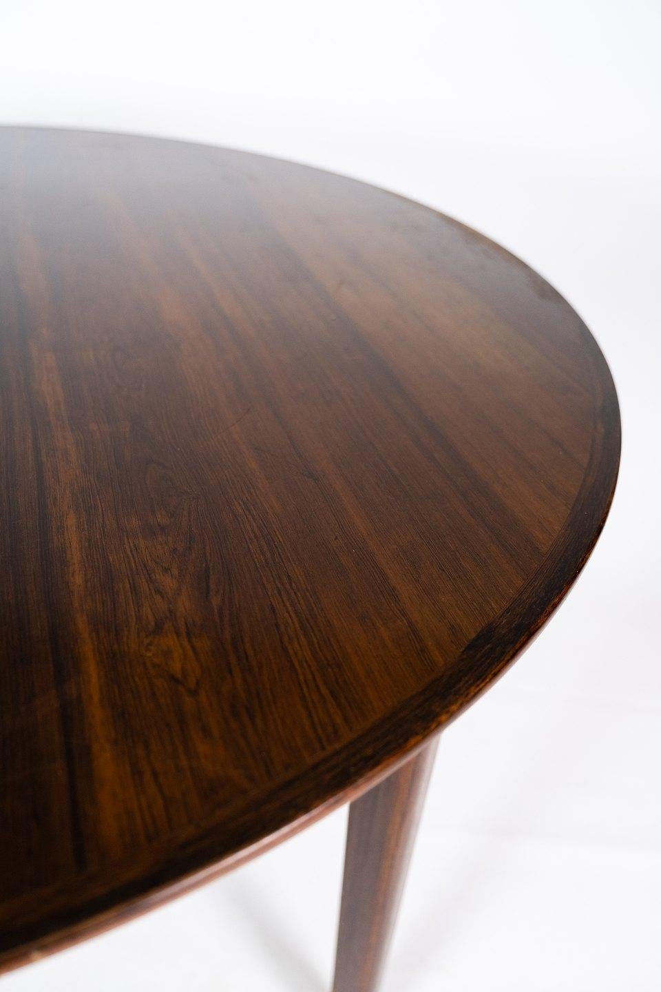 Scandinavian Modern Dining Table in Rosewood of Danish Design from the 1960s