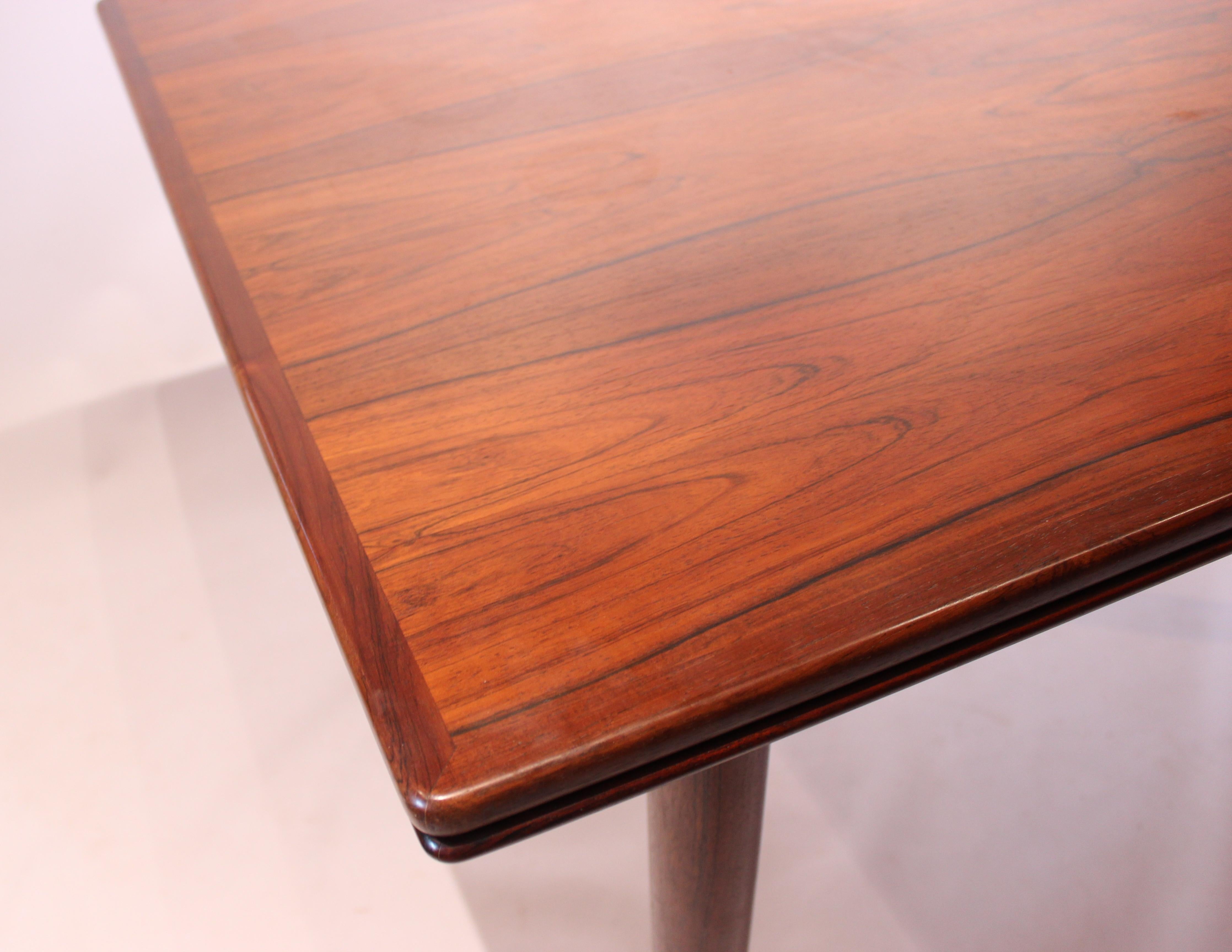 Dining Table in Rosewood with Dutch Leaves Designed by Omann Junior, 1960s 2