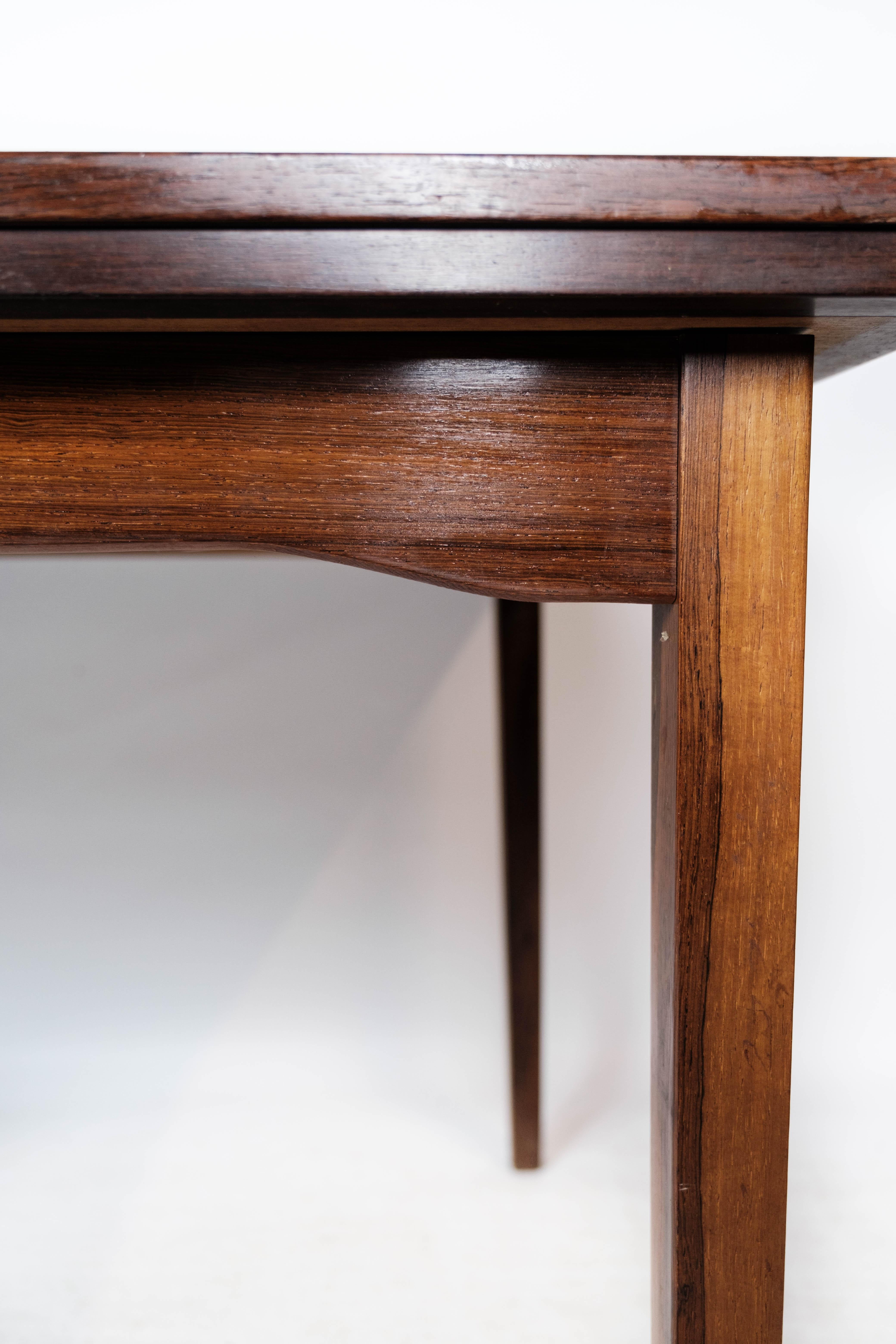 Dining Table in Rosewood with Extension, of Danish Design by Ellegaard, 1960s For Sale 4