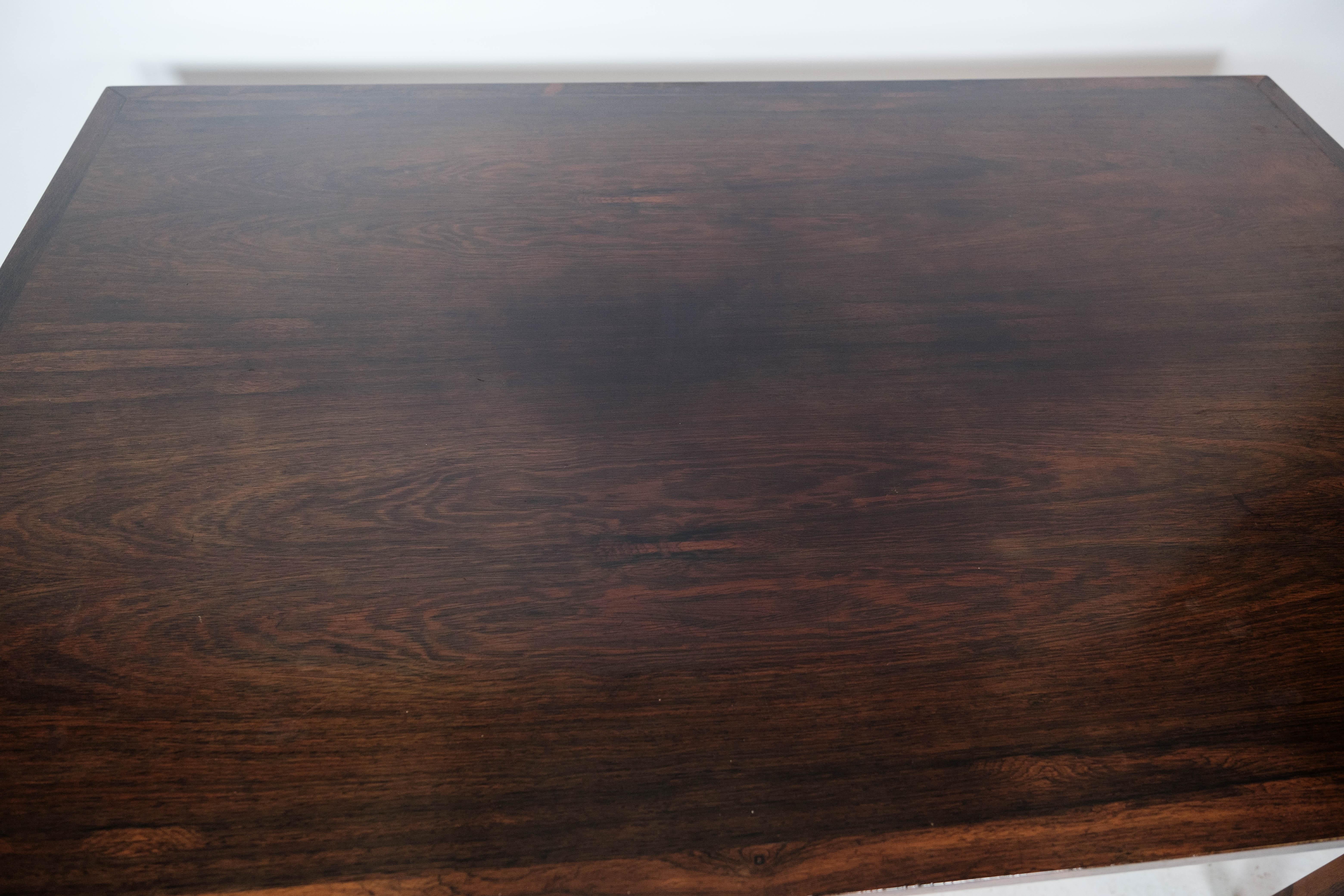 Mid-Century Modern Dining Table in Rosewood with Extension, of Danish Design by Ellegaard, 1960s For Sale