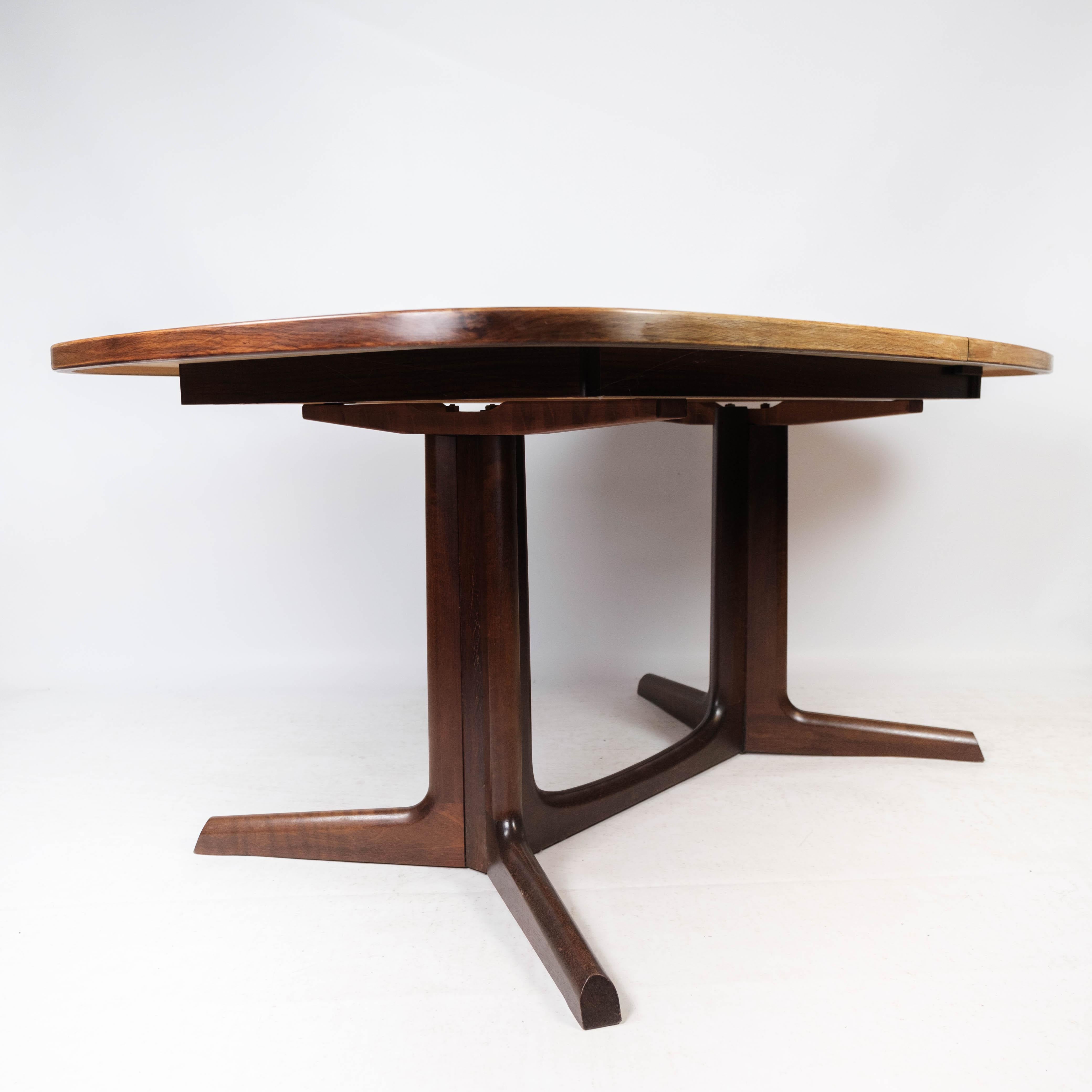 Dining Table in Rosewood with Extension of Danish Design by Gudme, 1960s 5