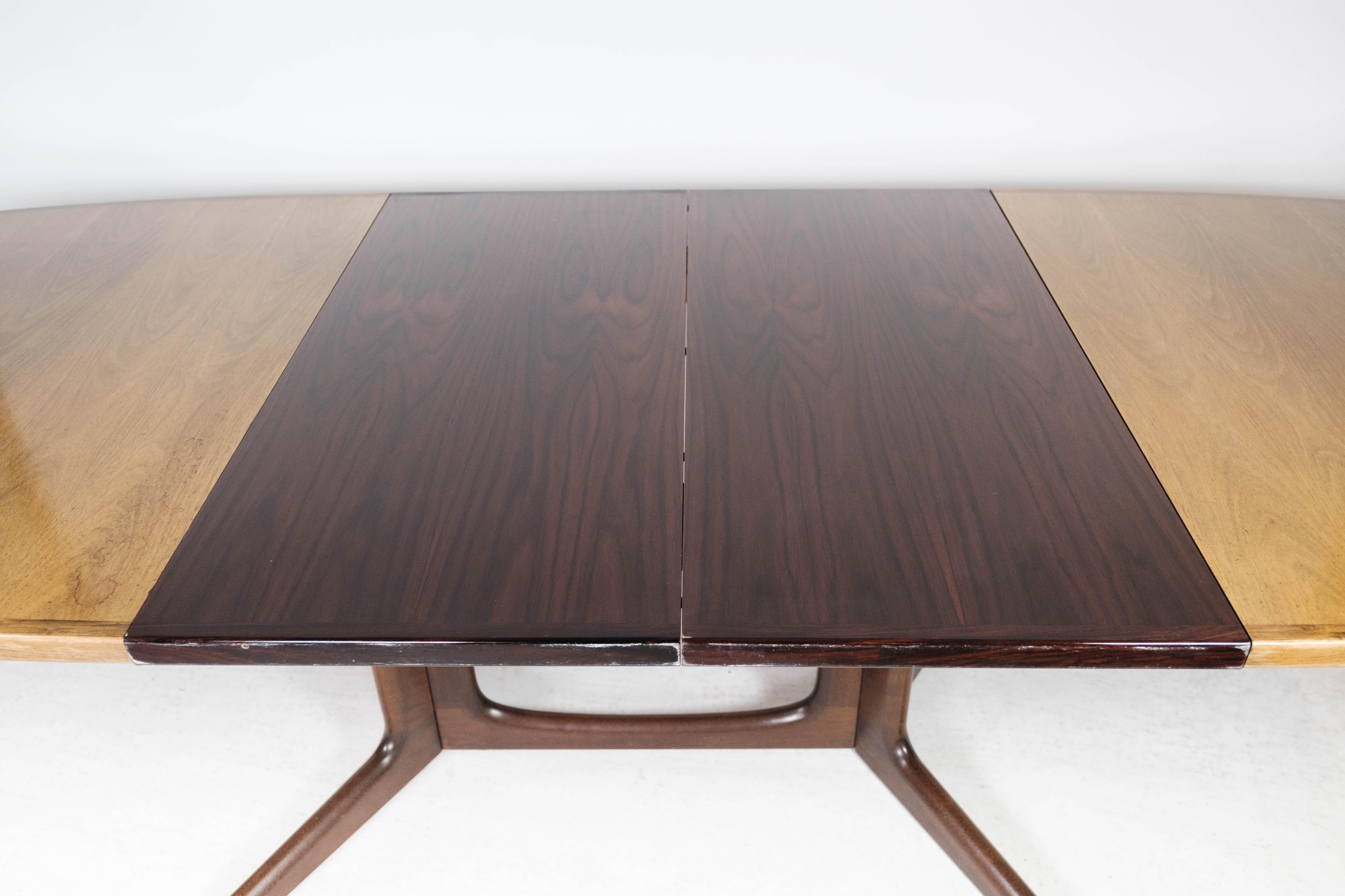 Dining Table in Rosewood with Extension of Danish Design by Gudme, 1960s 8