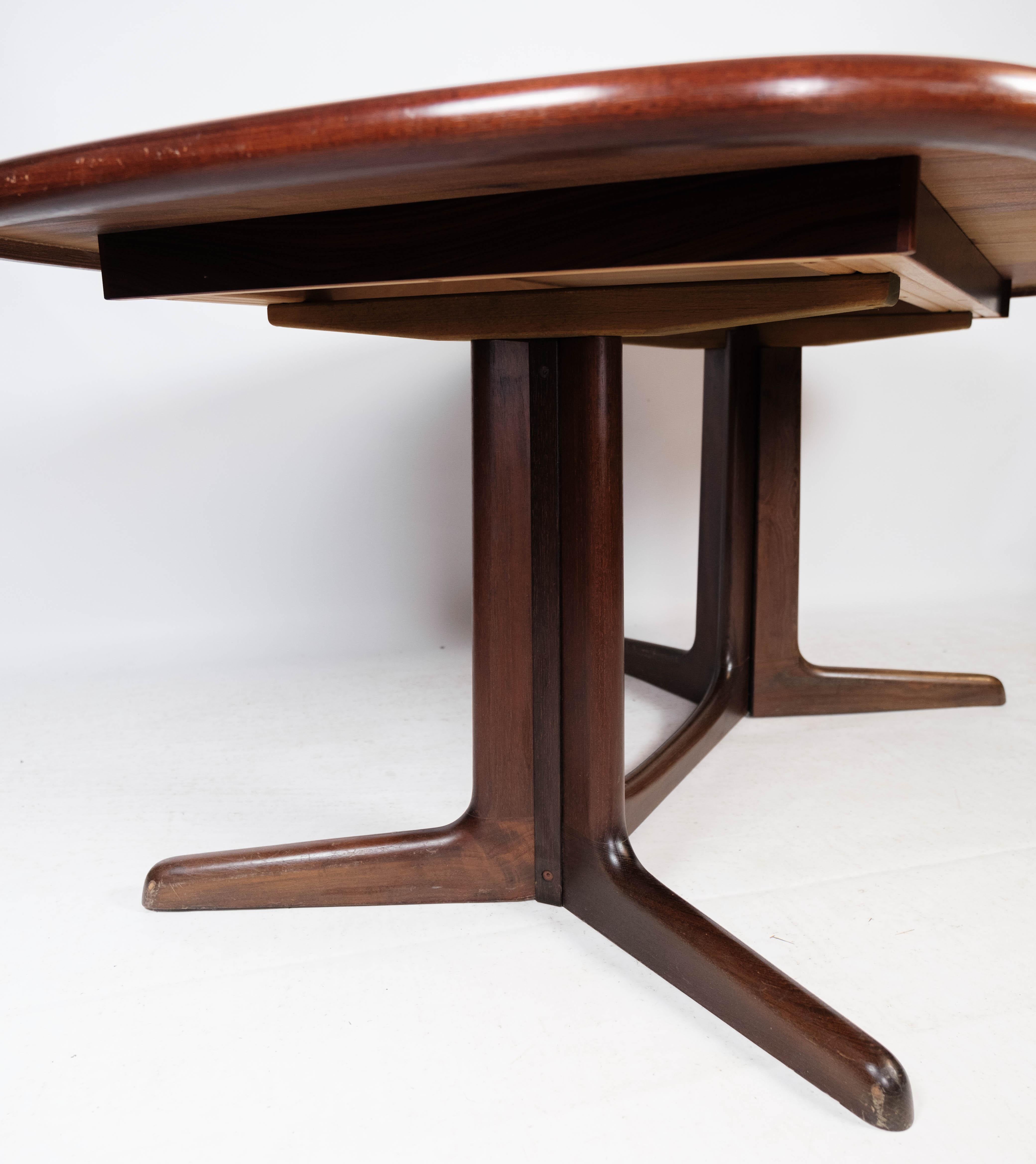 Dining Table in Rosewood with Extension of Danish Design by Gudme, 1960s 8