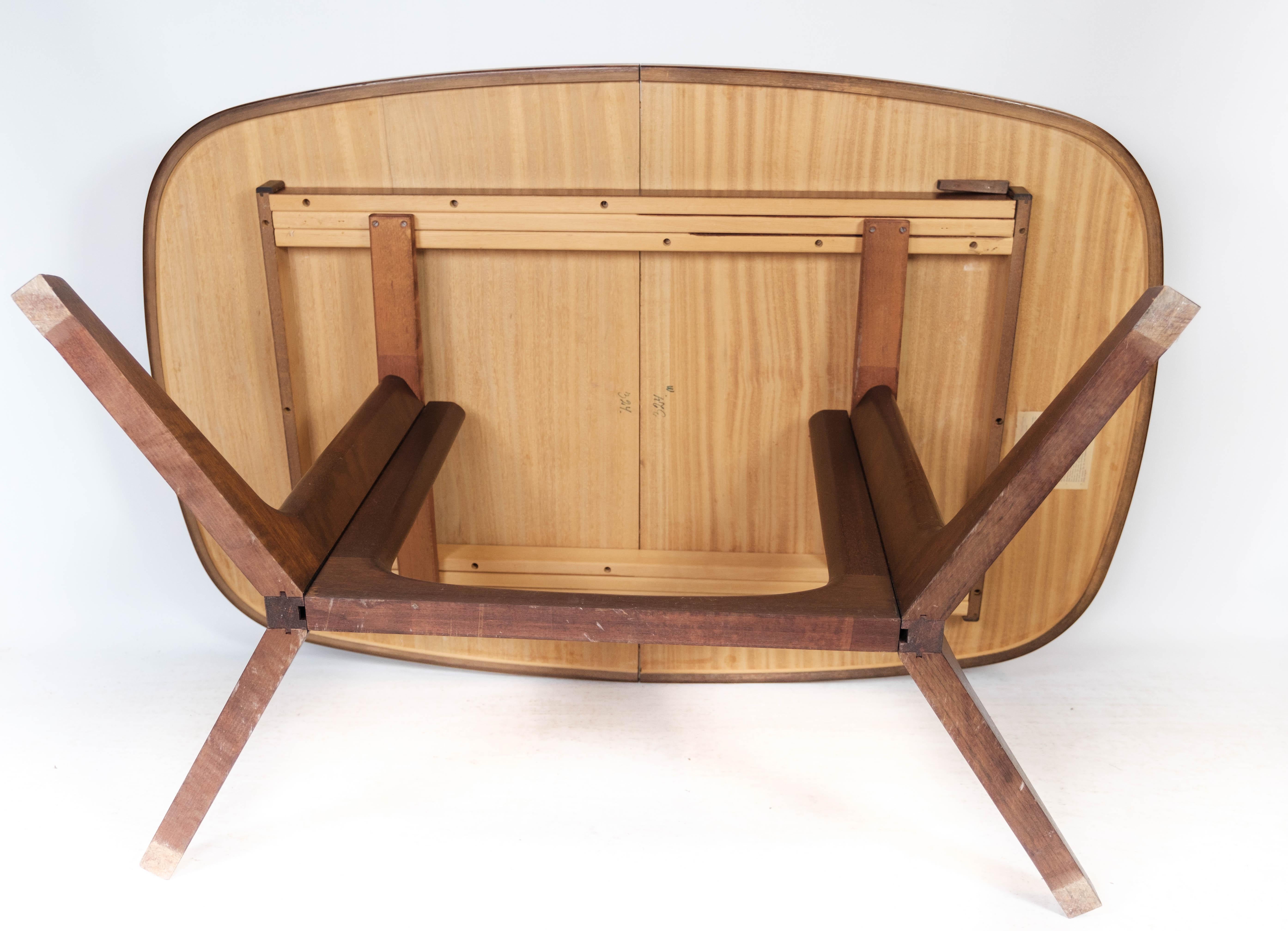 Dining Table in Rosewood with Extension of Danish Design by Gudme, 1960s 11