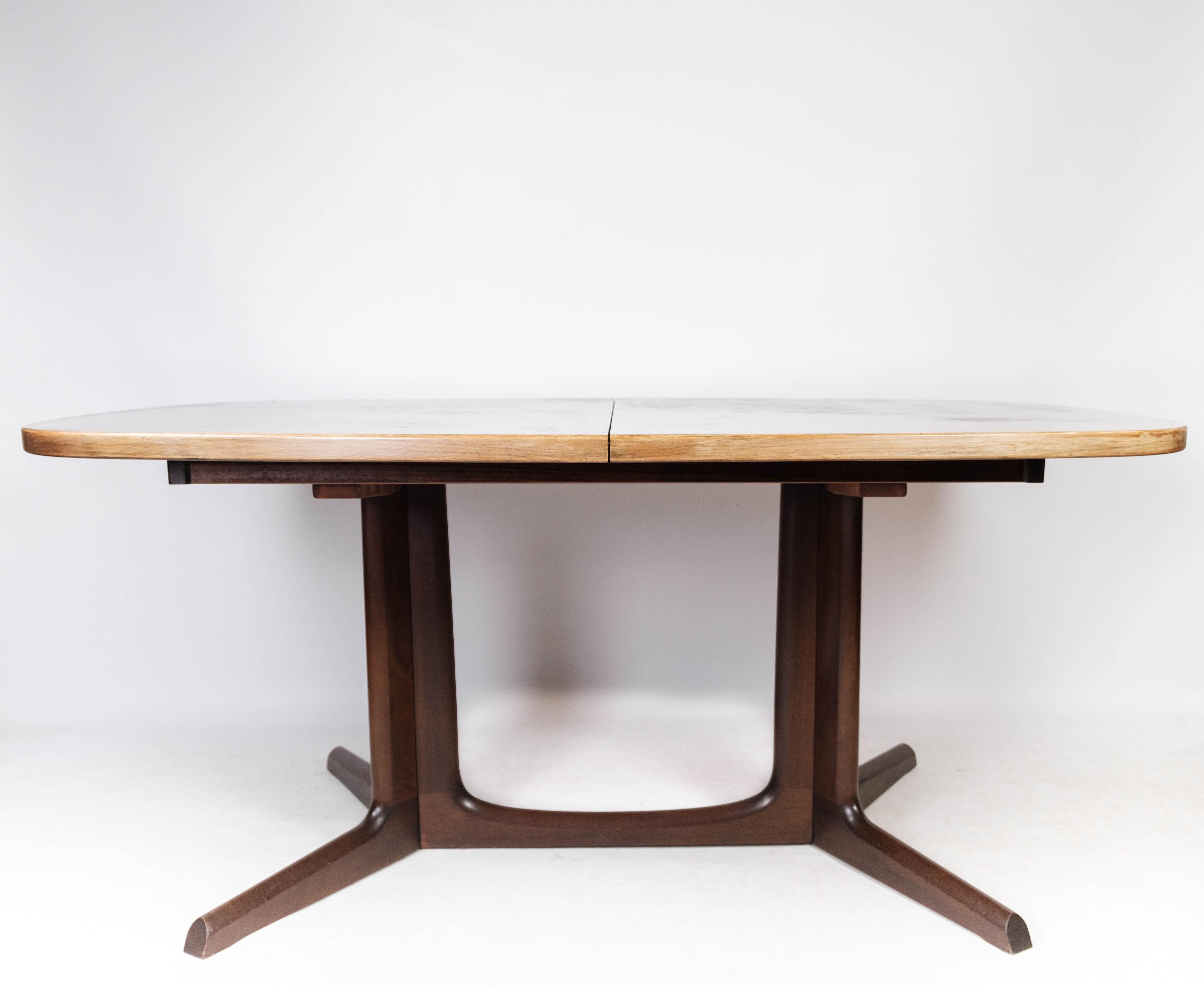 Scandinavian Modern Dining Table in Rosewood with Extension of Danish Design by Gudme, 1960s