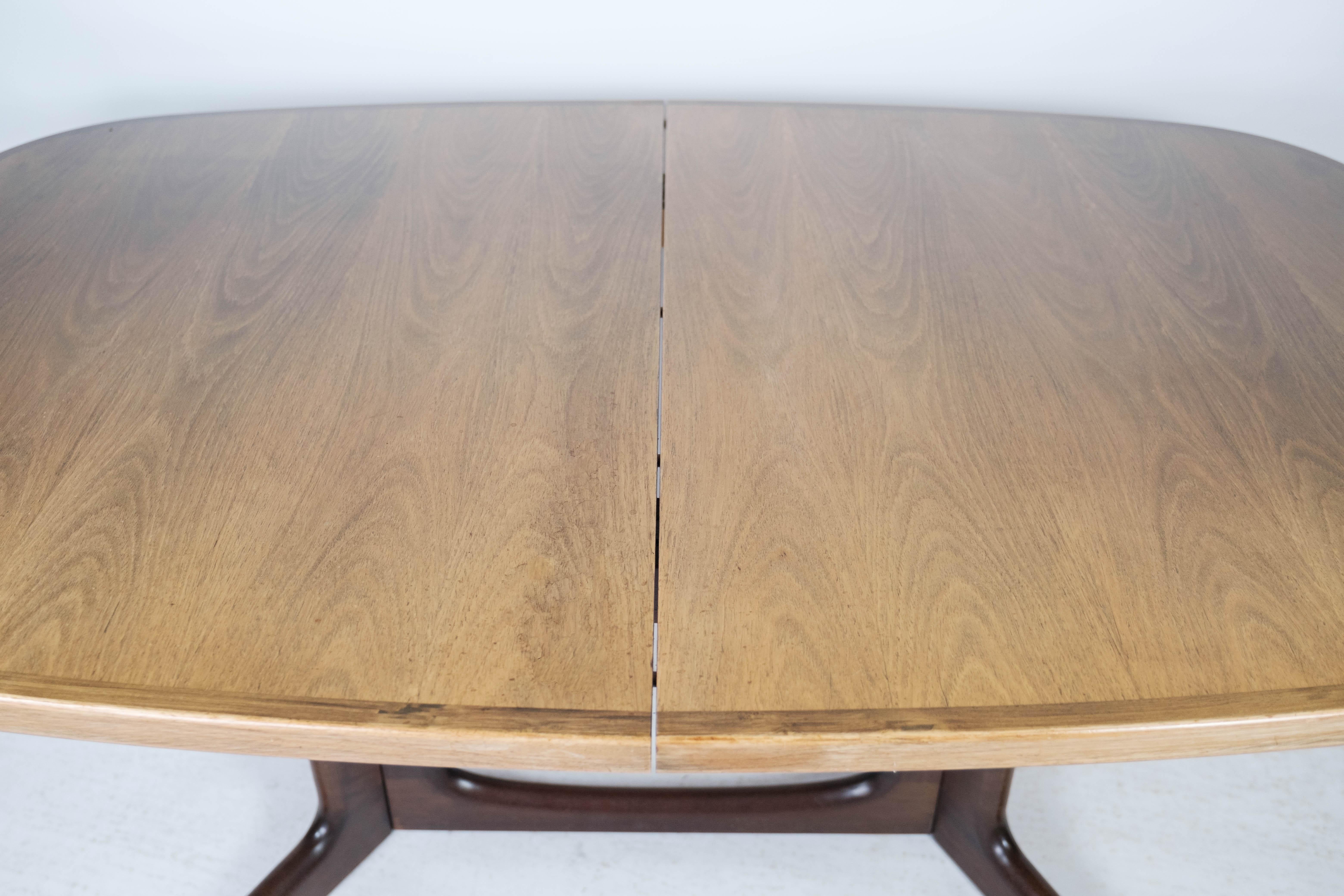 Dining Table in Rosewood with Extension of Danish Design by Gudme, 1960s In Good Condition In Lejre, DK