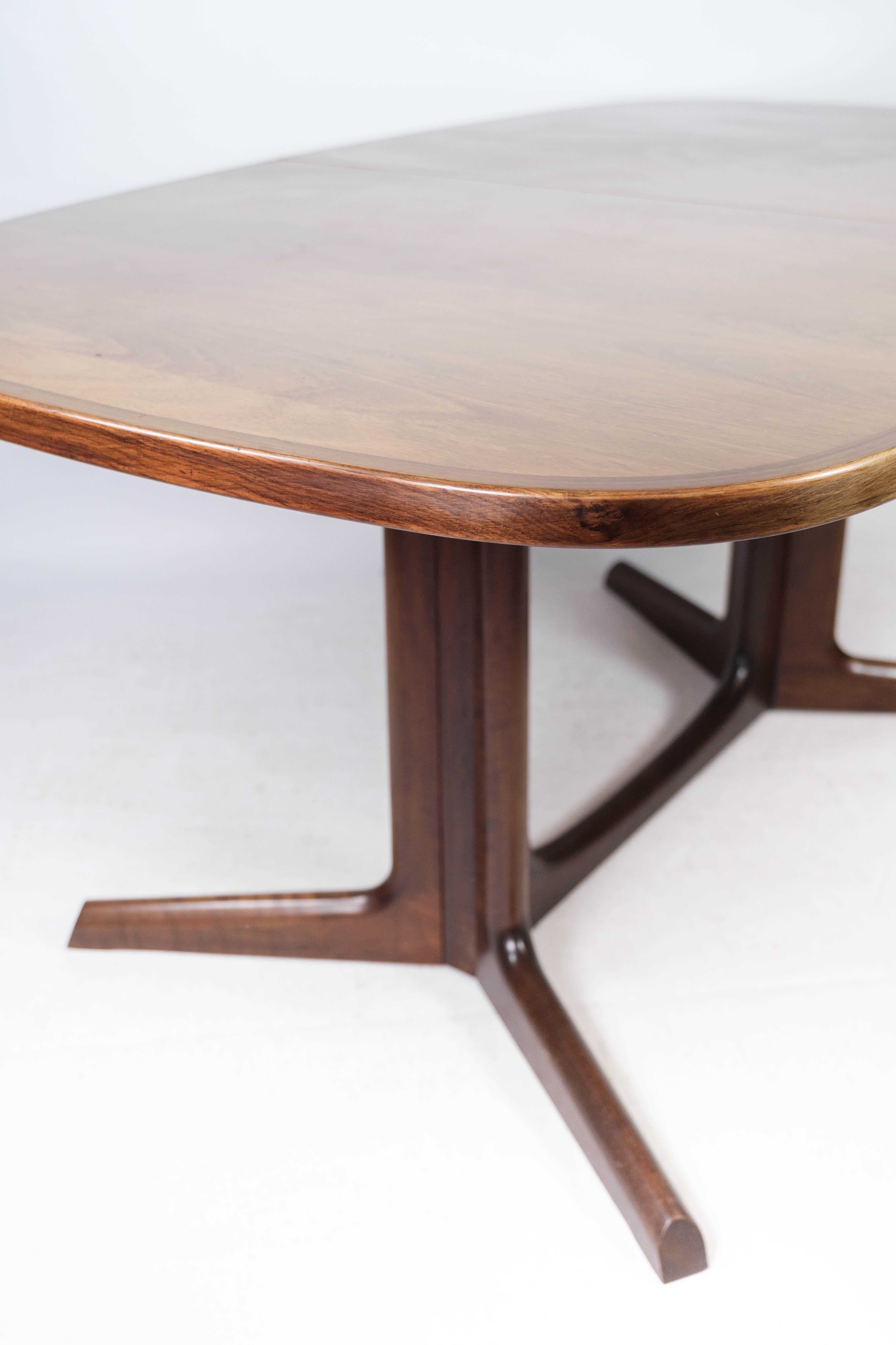 Dining Table in Rosewood with Extension of Danish Design by Gudme, 1960s 3