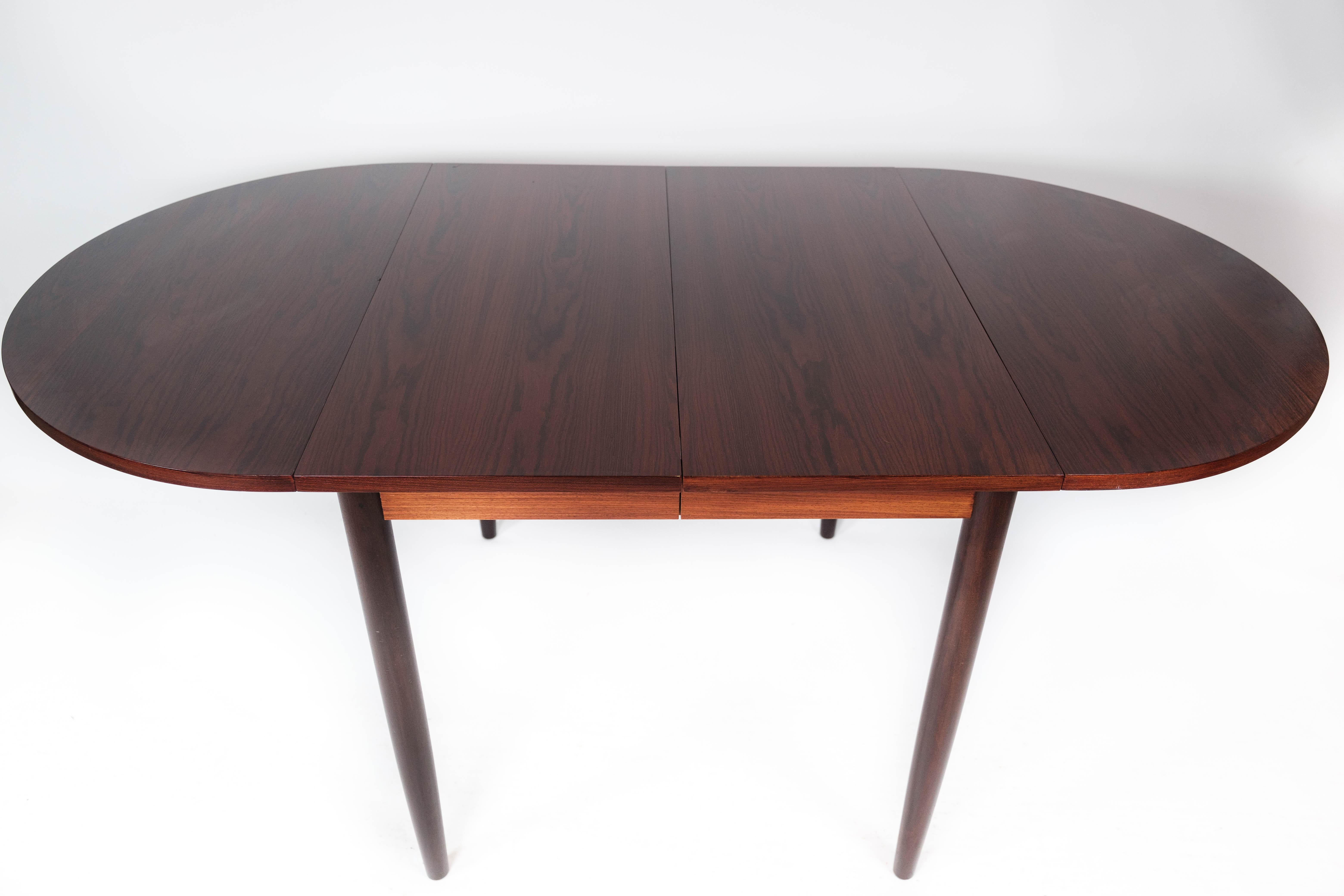 Dining Table Made In Rosewood With Extension Plates By Arne Vodder From 1960s For Sale 4