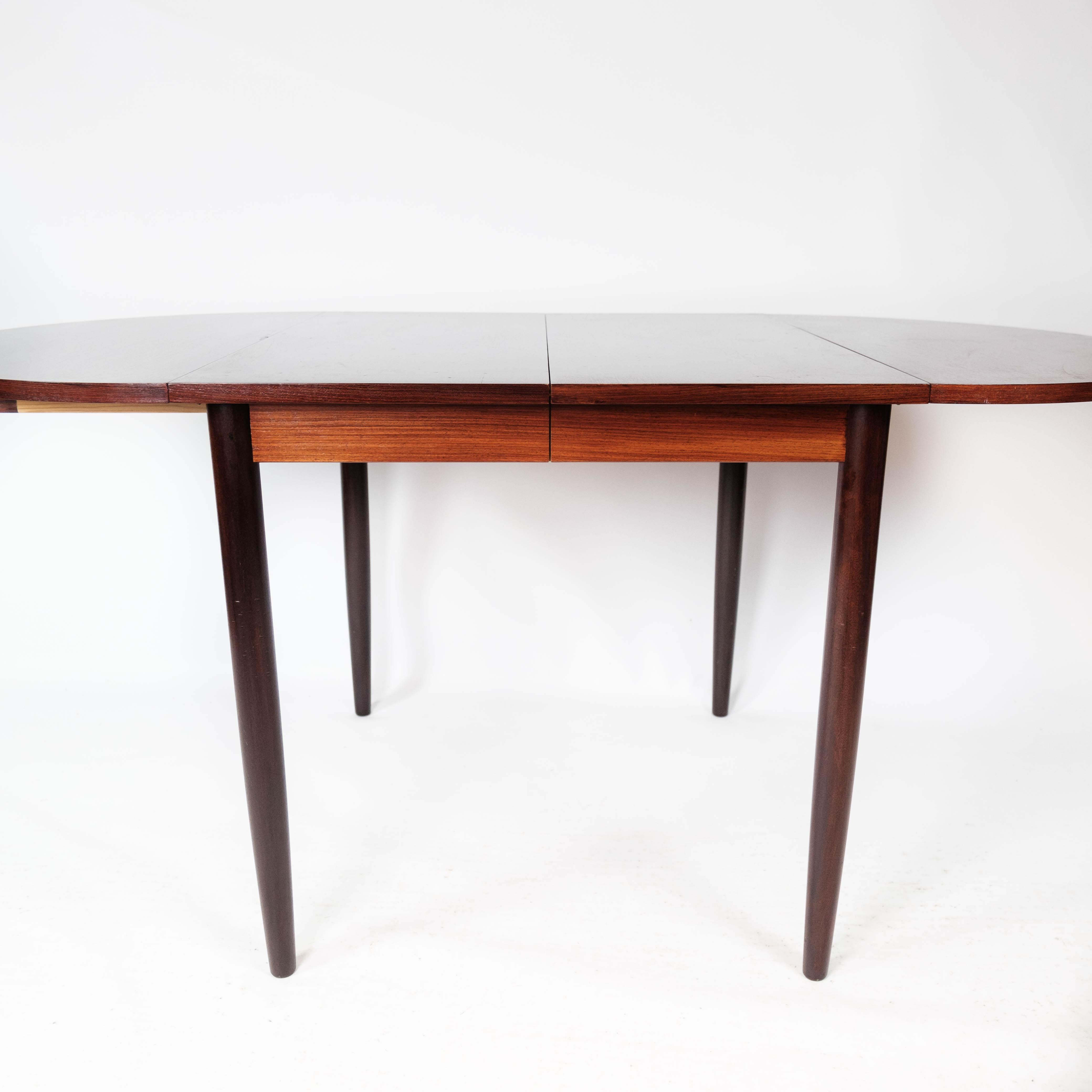 Dining Table Made In Rosewood With Extension Plates By Arne Vodder From 1960s For Sale 5