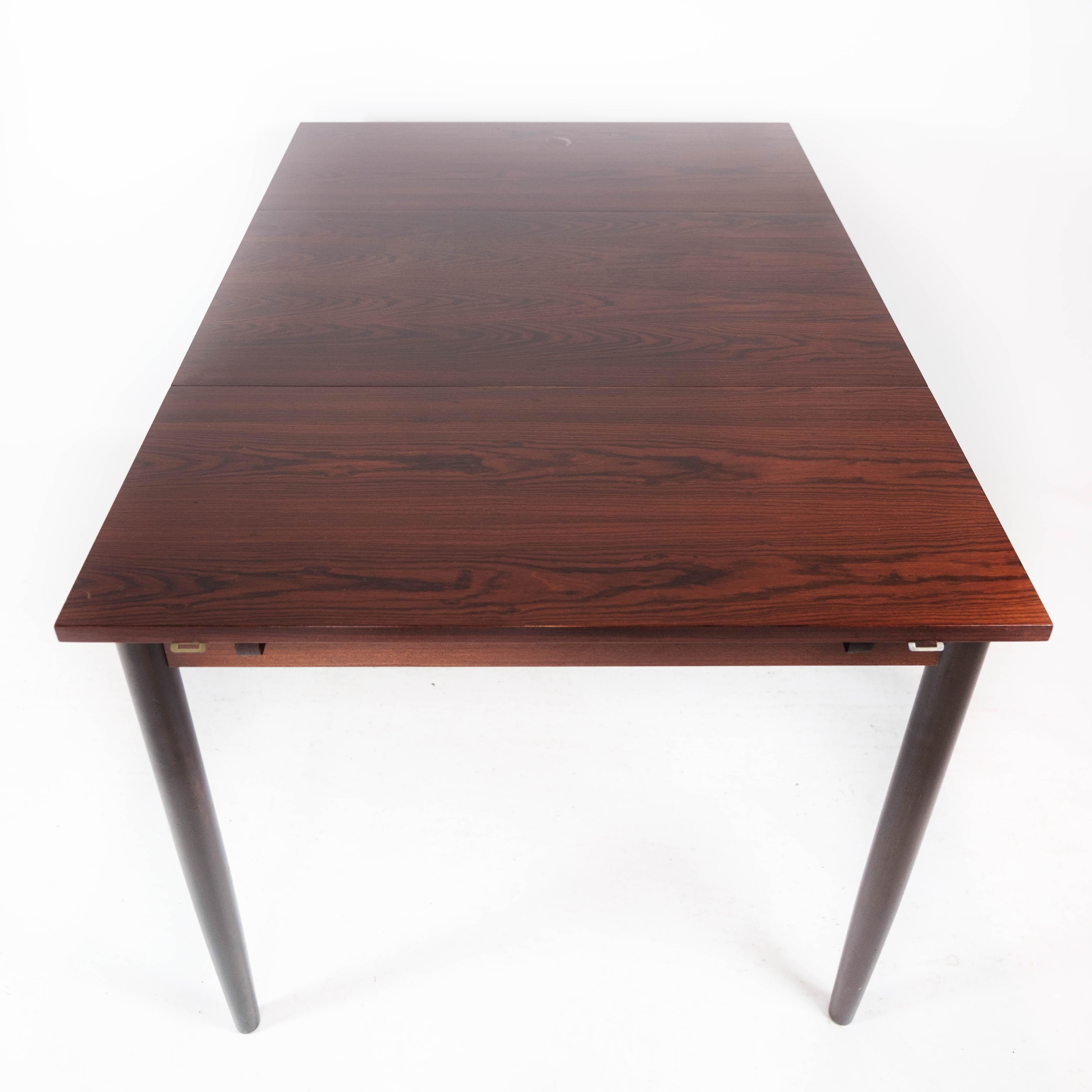 Dining Table Made In Rosewood With Extension Plates By Arne Vodder From 1960s For Sale 7