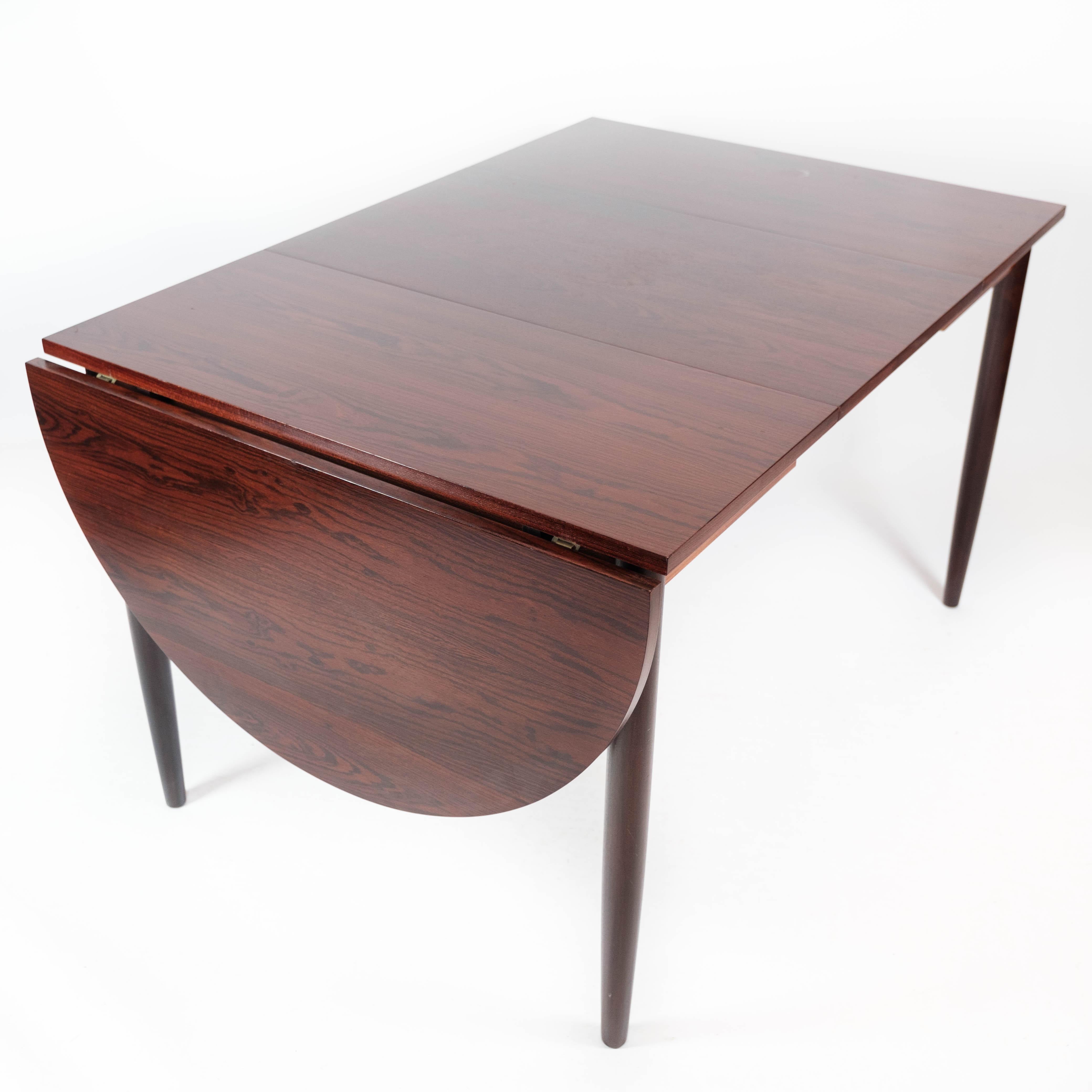 Dining Table Made In Rosewood With Extension Plates By Arne Vodder From 1960s For Sale 8